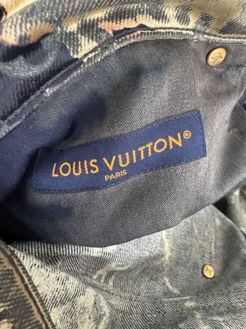 Louis Vuitton LV Monogram Print Denim Jeans . Size US 32 / EU 48 - 3 Thumbnail