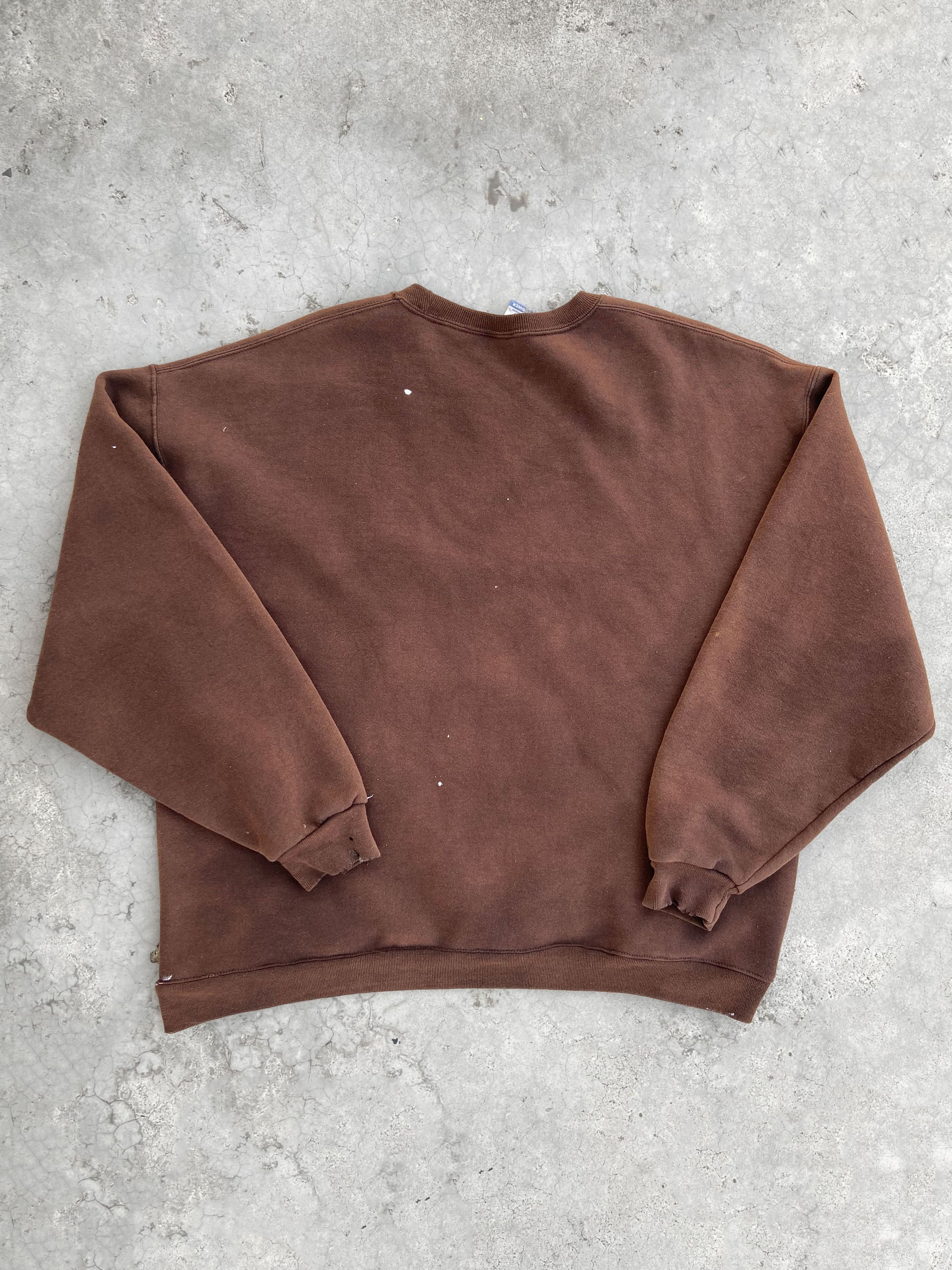 Vintage RUSSELL FADED DISTRESSED THRASHED CREWNECK Size US XL / EU 56 / 4 - 14 Thumbnail