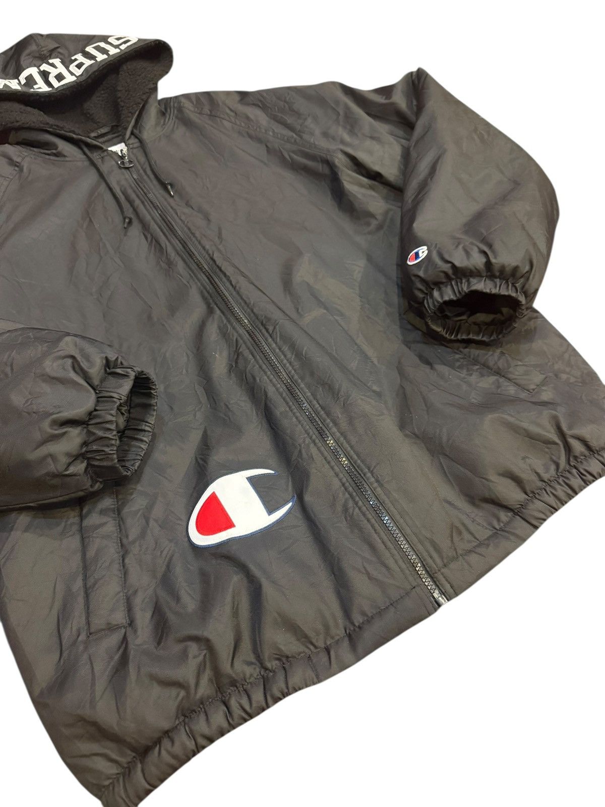 Champion × Supreme Supreme Champion Sherpa Lined Hooded Jacket Black New Size US XL / EU 56 / 4 - 2 Thumbnail