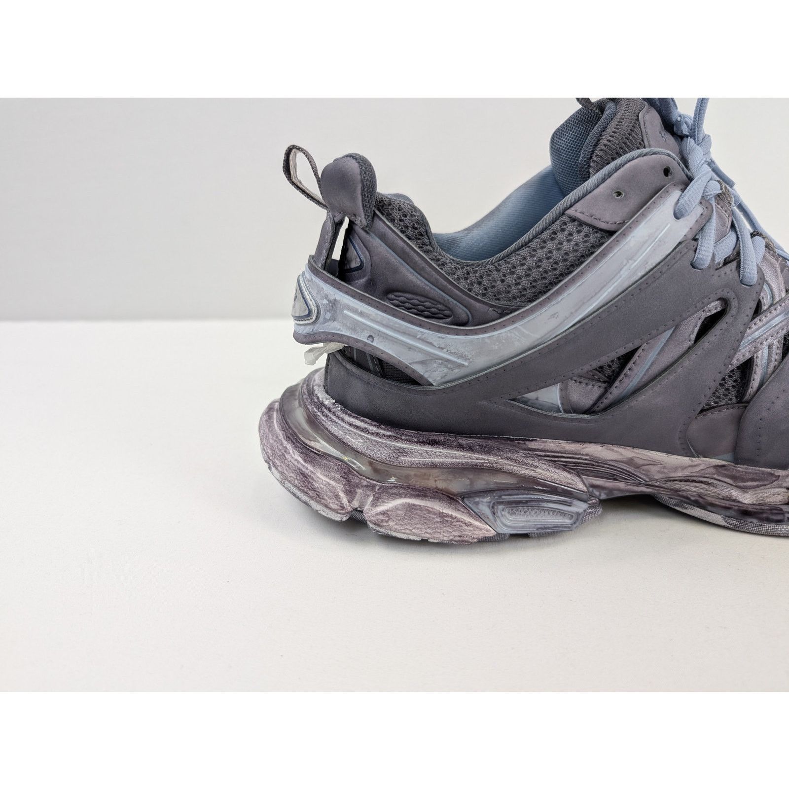 Balenciaga o1rshd1 Faded Mesh Rubber Track Sneakers in Multicolor Size US 12 / EU 45 - 5 Thumbnail