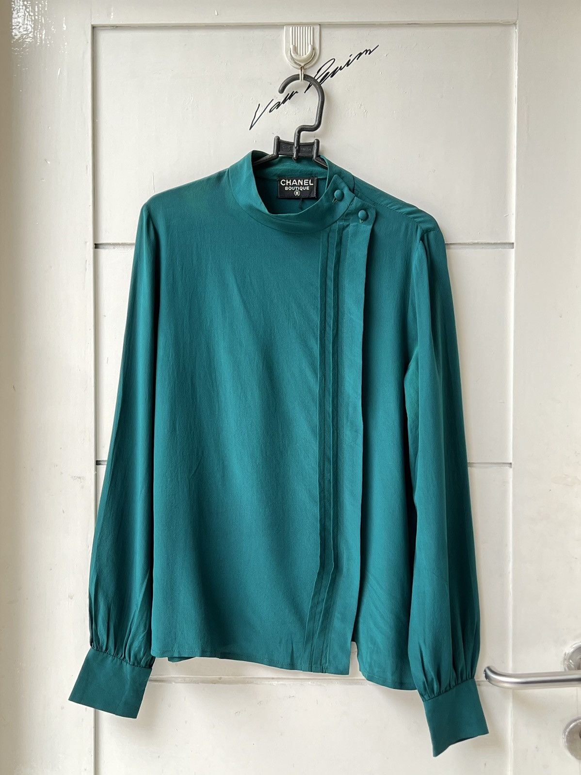 CHANEL BOUTIQUE Green Blouse