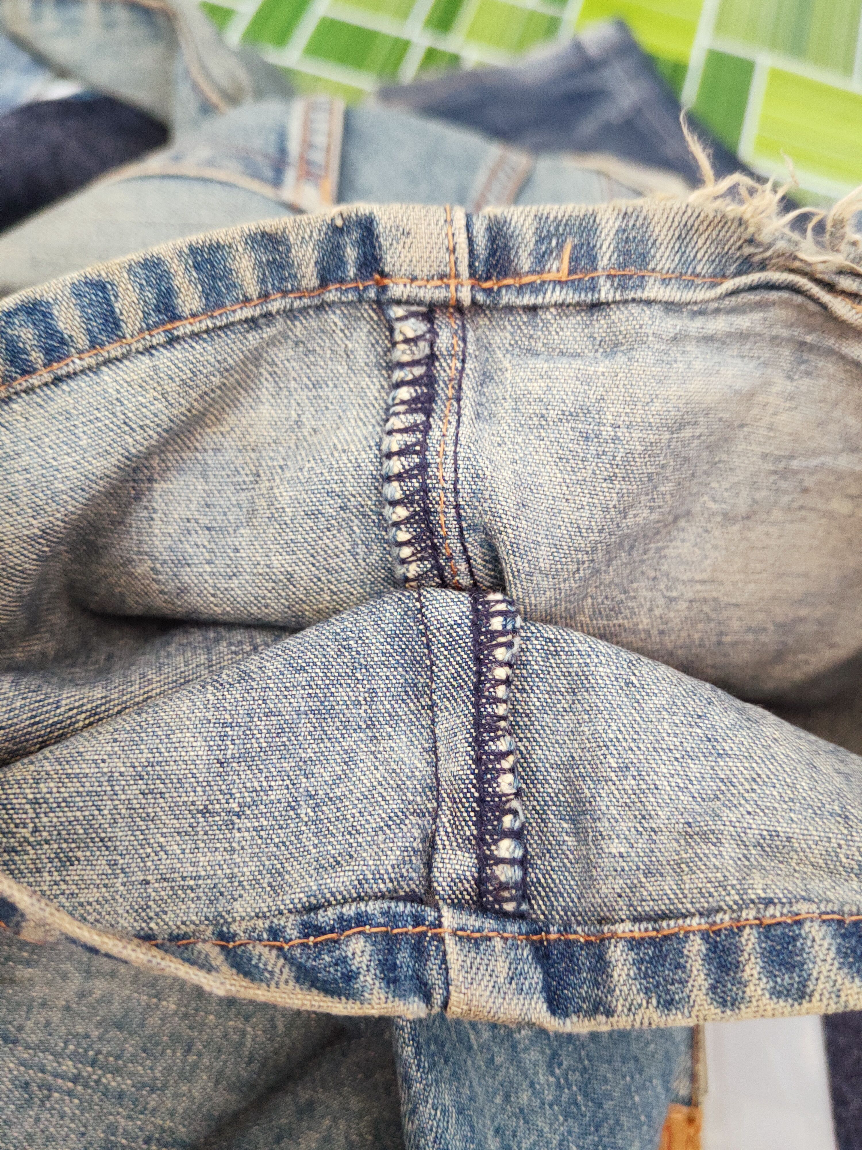 Japanese Brand B.C Factory Blue Faded Distressed Ripped Jeans #W936 Size US 36 / EU 52 - 14 Thumbnail