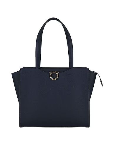 Salvatore Ferragamo o1s1rm1124 Size: OS / Leather Shoulder Bag in Navy Blue Size ONE SIZE - 1 Thumbnail