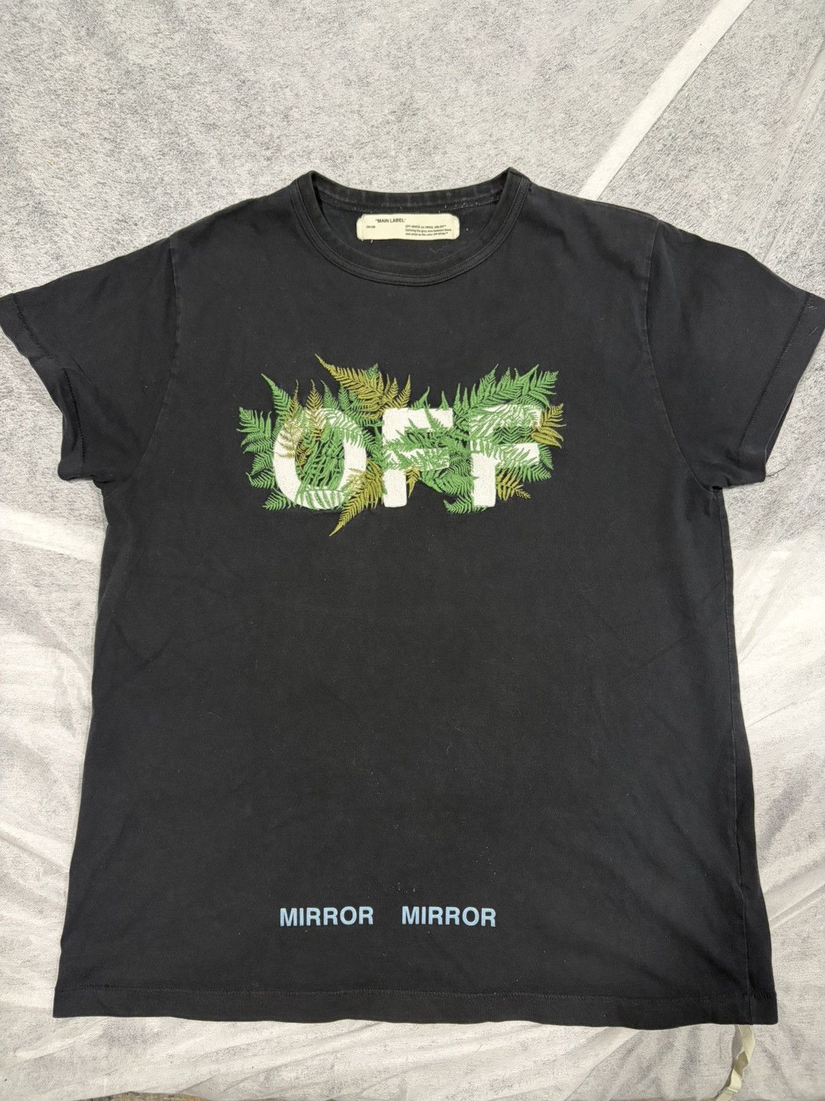 Off-White Off White Ferns Embroidered T Shirt Size US S / EU 44-46 / 1 - 1 Thumbnail