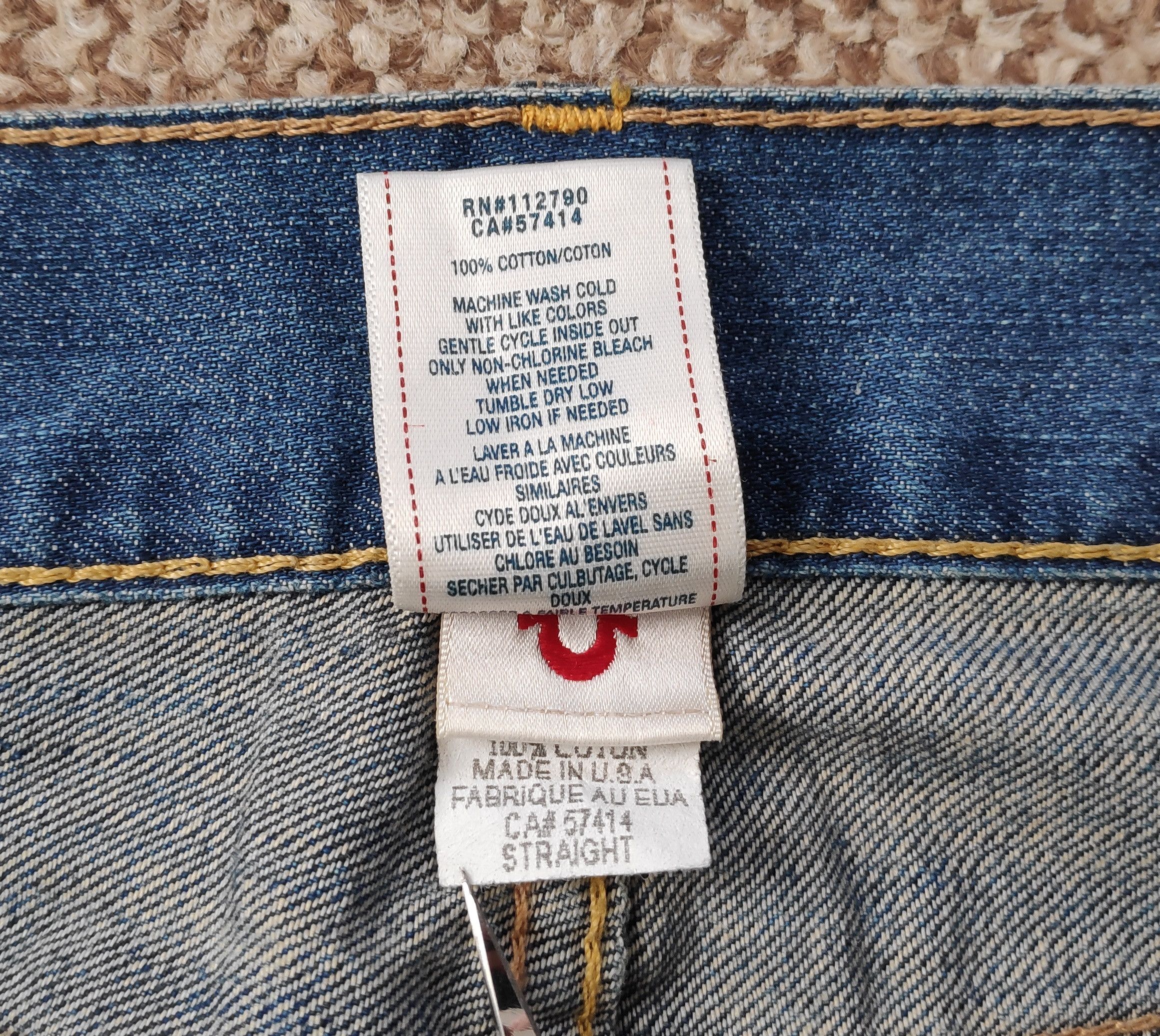 True Religion Vintage y2k True Religion Straight Denim Jeans made in USA Size US 30 / EU 46 - 10 Thumbnail