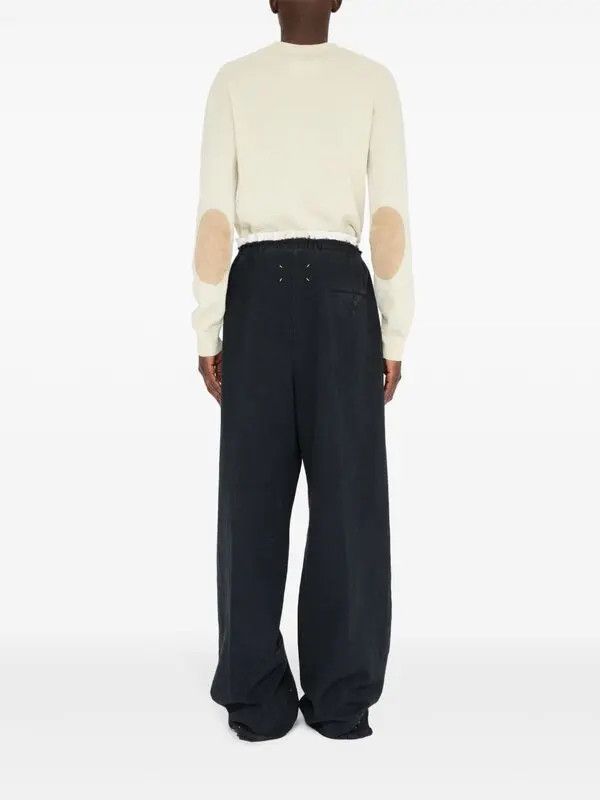 Maison Margiela o1w1db10226 Four-Stitch Logo Track Pant in Black Size US 32 / EU 48 - 4 Thumbnail