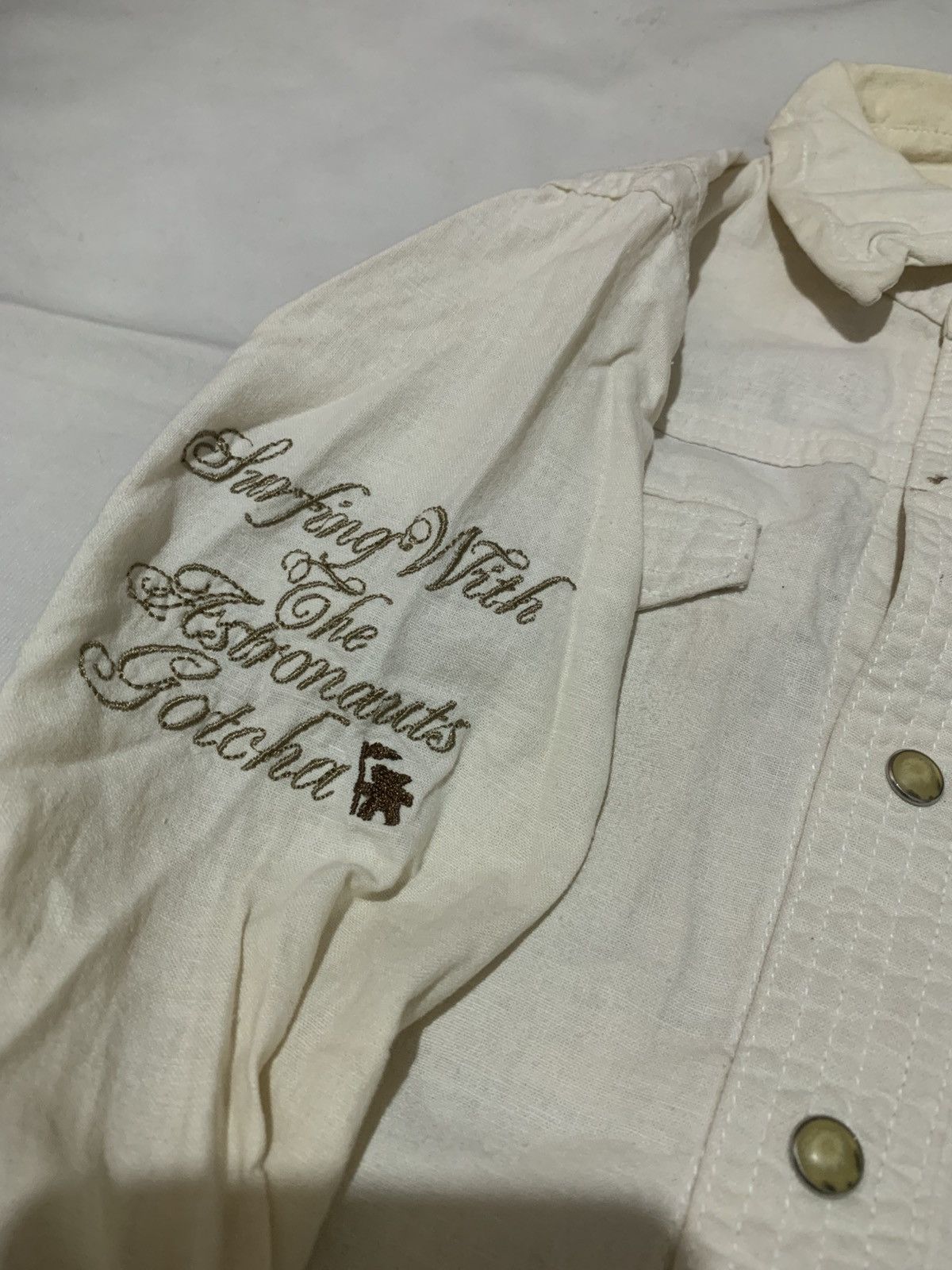 Gotcha Vintage Gotcha Covered Denim White Shirt Size US S / EU 44-46 / 1 - 6 Thumbnail