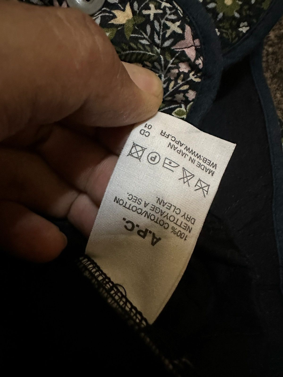A.P.C. A.P.C. Floral Quiletd Jacket Size S / US 4 / IT 40 - 5 Thumbnail