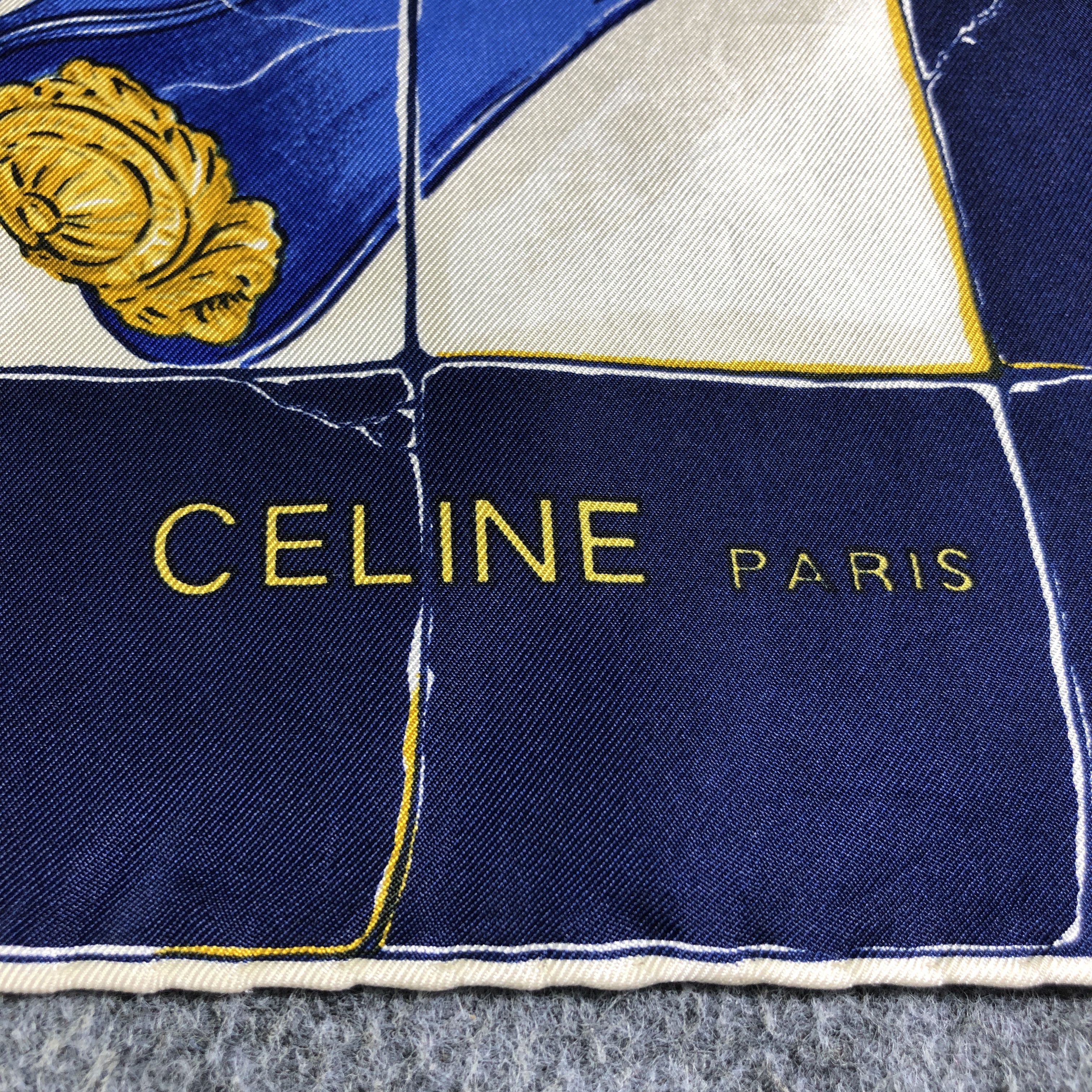 Celine Celine Luxury Hand Rolled Silk Scarf M1163 Size ONE SIZE - 4 Thumbnail
