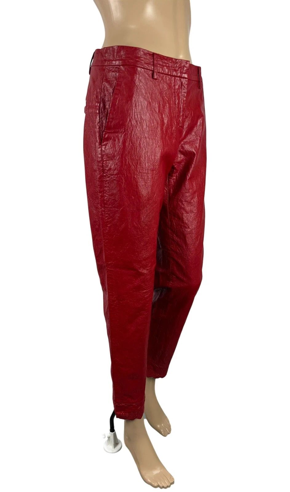 Other Philosophy Di Lorenzo Serafini Faux Leather Trousers Size 27" / US 4 / IT 40 - 3 Thumbnail