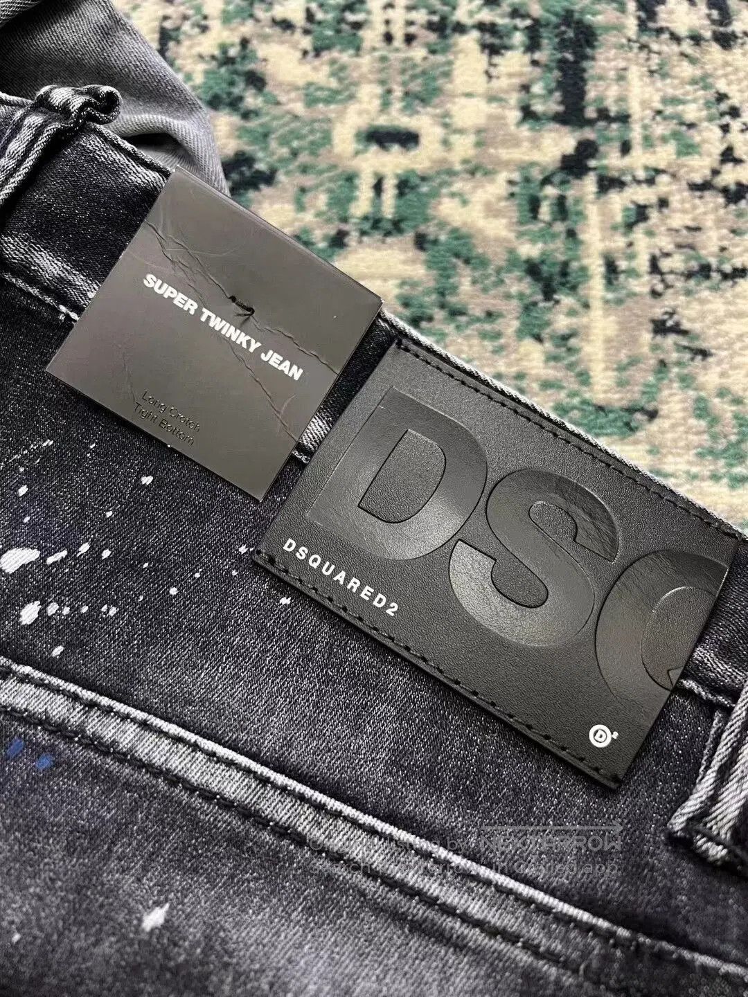 Dsquared2 dsquared2 black gray patchwork skinny jeans. Size US 34 / EU 50 - 7 Thumbnail