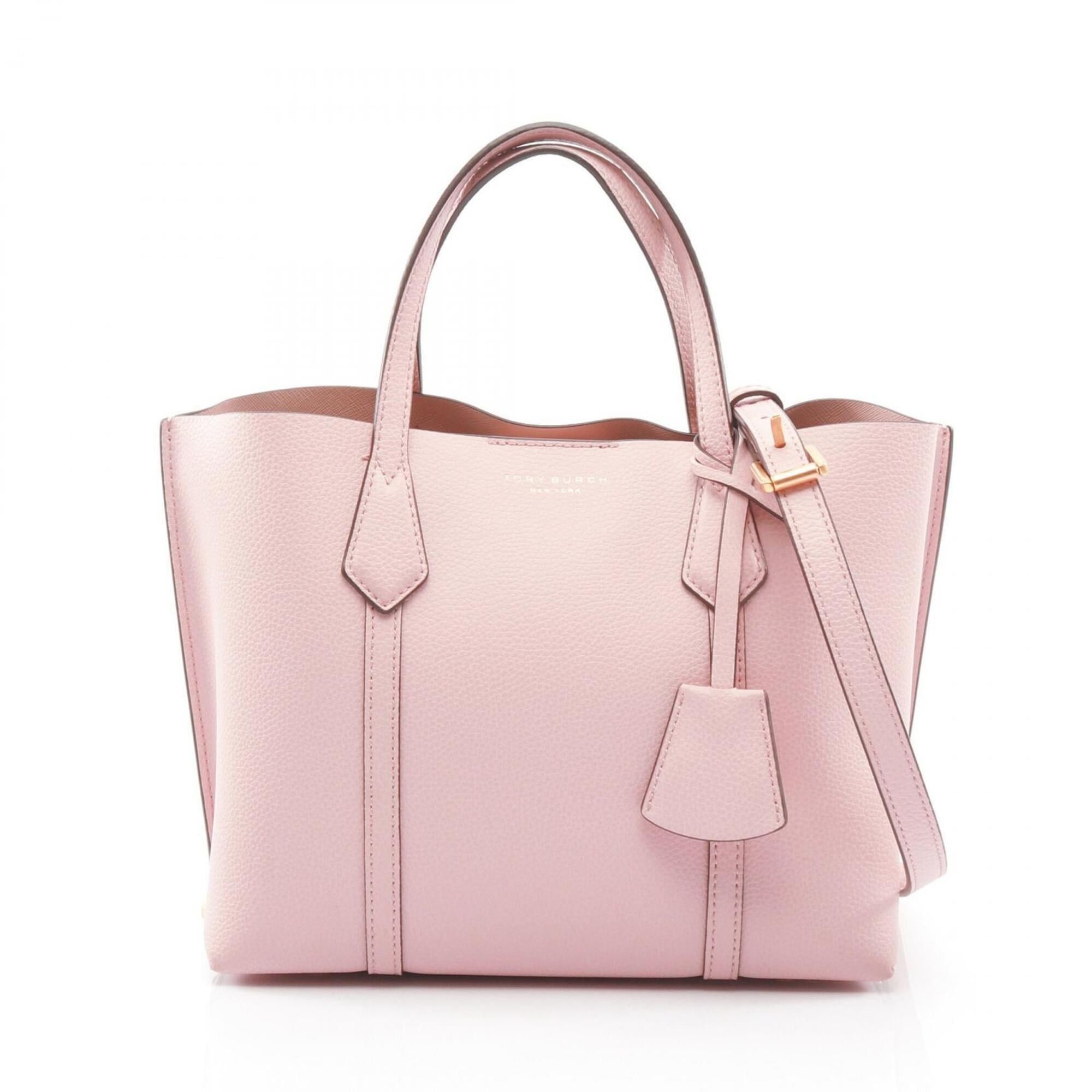 Tory Burch Tory Burch Perry Small Triple Compartment Handbag, Leather, Women's, Pink (81928) Size ONE SIZE - 1 Thumbnail