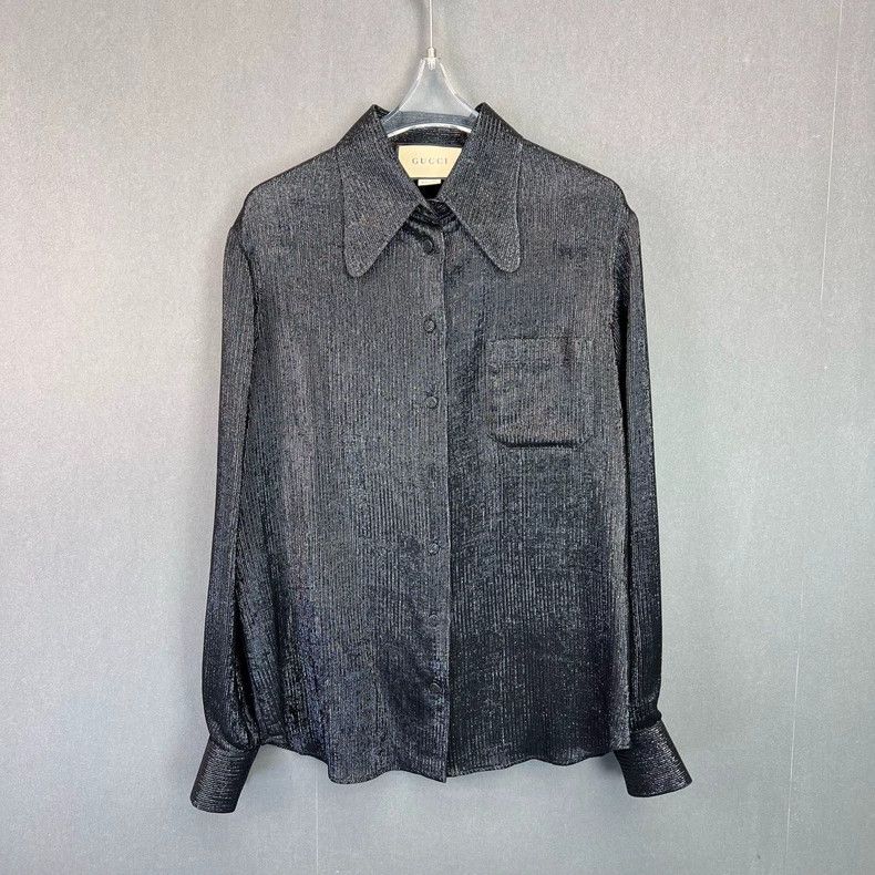 Gucci Gucci Shiny striped single-breasted shirt 2503-Nextarrow Size US XXS / EU 40 - 1 Thumbnail