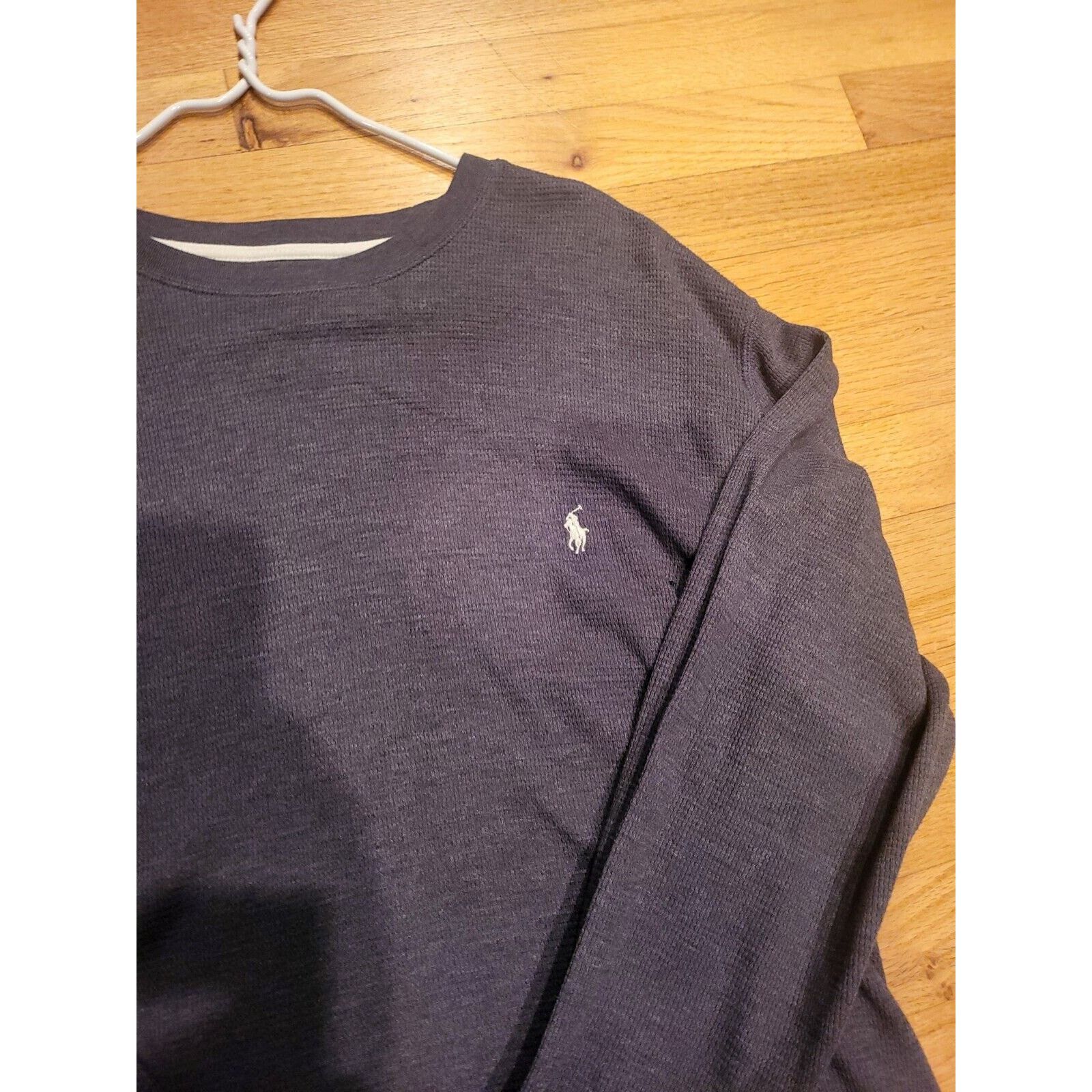 Ralph Lauren Polo Ralph Lauren Shirt Mens XL Grey Thermal Waffle Knit Size US XL / EU 56 / 4 - 2 Thumbnail