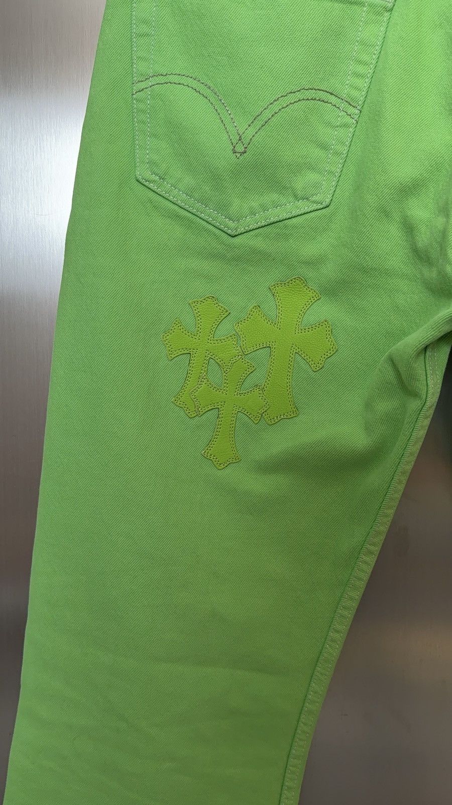 Chrome Hearts Chrome hearts 2025 Levi’s 501 green patches jeans Size US 31 - 6 Thumbnail
