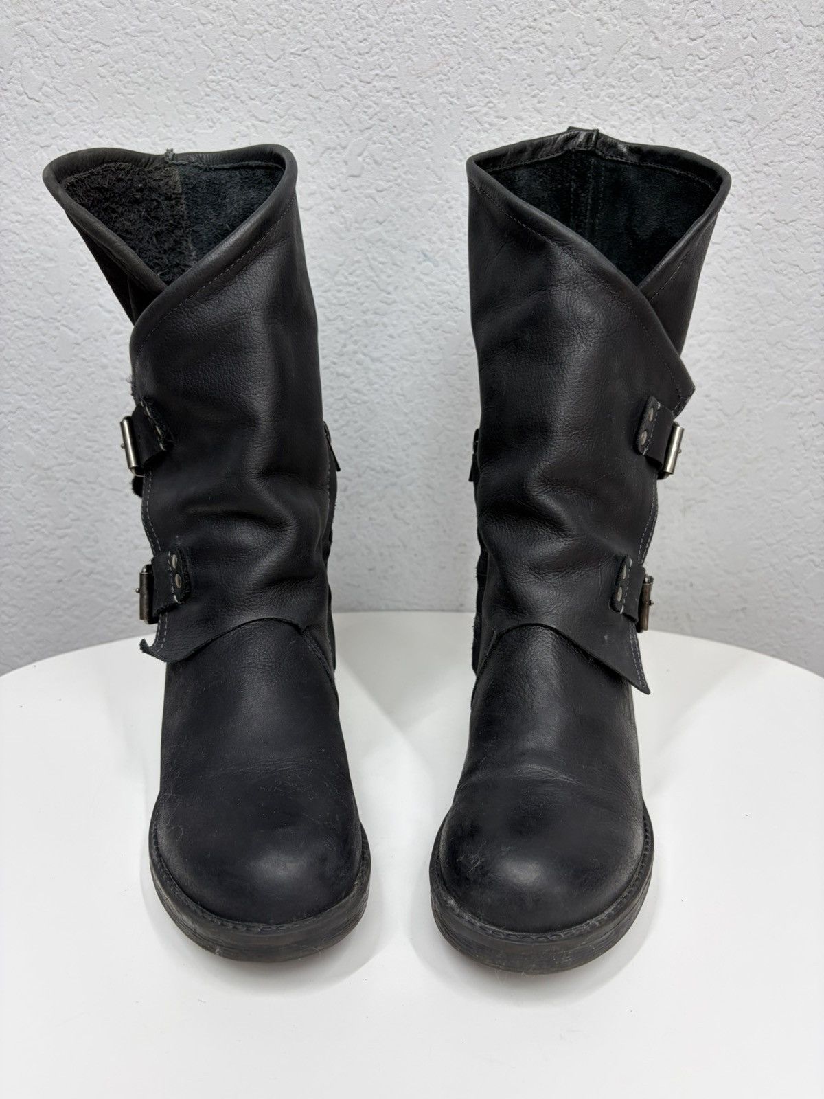 Hedi Slimane VTG Brown Leather Buckle Boots Carol Christian Poell Style Size US 7 / IT 37 - 6 Thumbnail