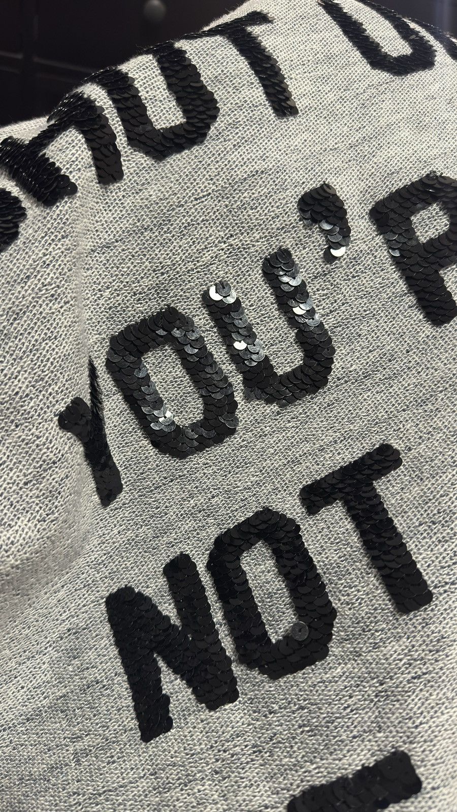 ASHISH Ashish Sequins Shut up you re not my real dad sweater Size US M / EU 48-50 / 2 - 6 Thumbnail