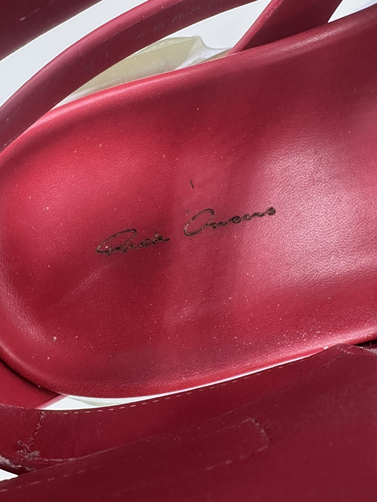 Rick Owens Rick Owens Red with Transparent Sole Size US 10.5 / EU 43-44 - 12 Thumbnail