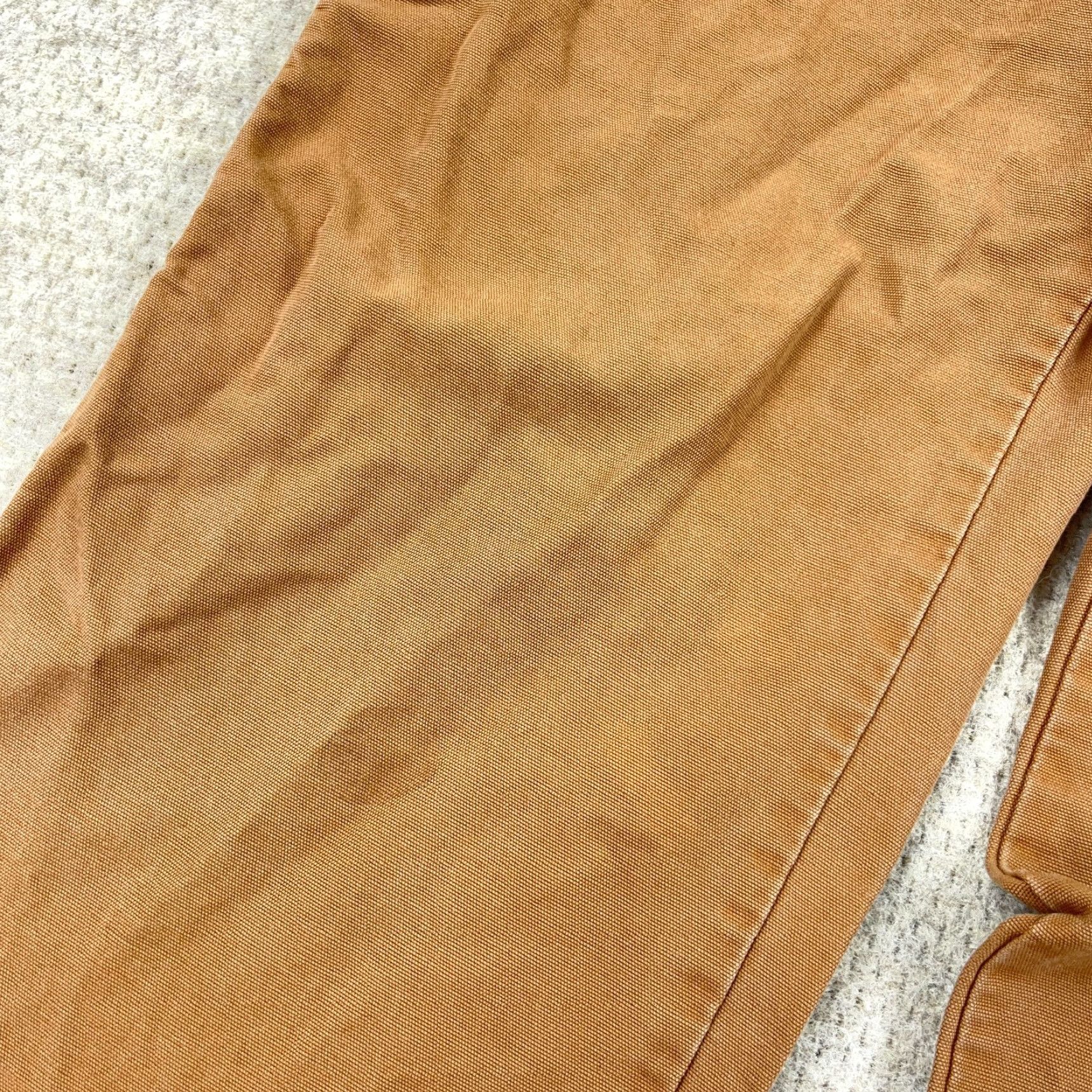 Harley Davidson VINTAGE Harley-Davidson Carpenter Pants Men 32x32 Brown Canvas Workwear Casual 90s/2000s Mens Brown 32x32 Carpent er Pants Size US 32 / EU 48 - 7 Thumbnail