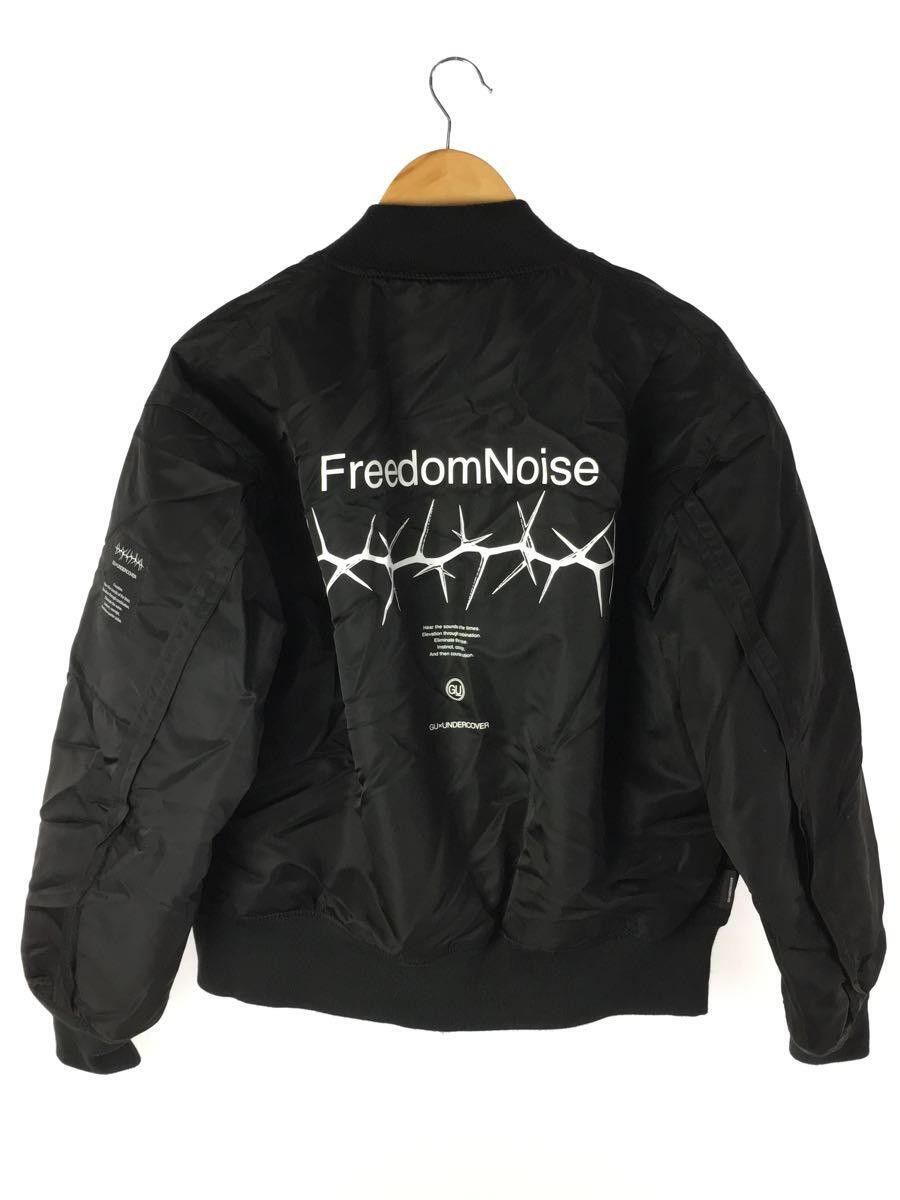 image of Undercover Gu Freedomnoise Bomber Jacket in Black, Men's (Size Small)