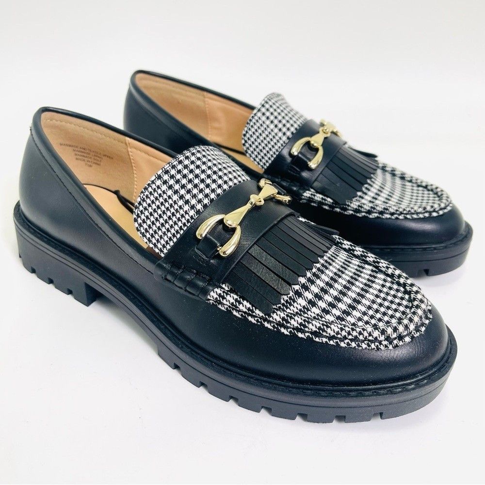 Loft LOFT Women’s Houndstooth Lug Loafers Size US 7.5 / IT 37.5 - 1 Thumbnail