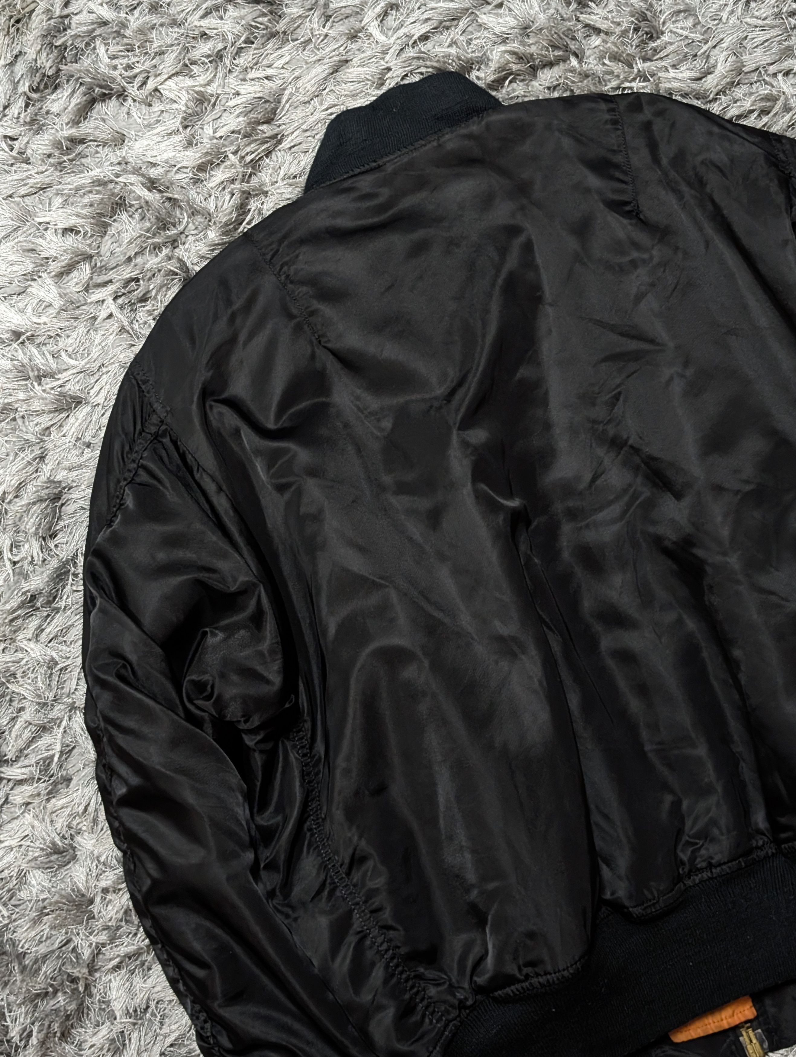 Vintage Vintage Surplas Black MA-1 Bomber Jacket JJJ Flight Jacket Size US M / EU 48-50 / 2 - 11 Thumbnail