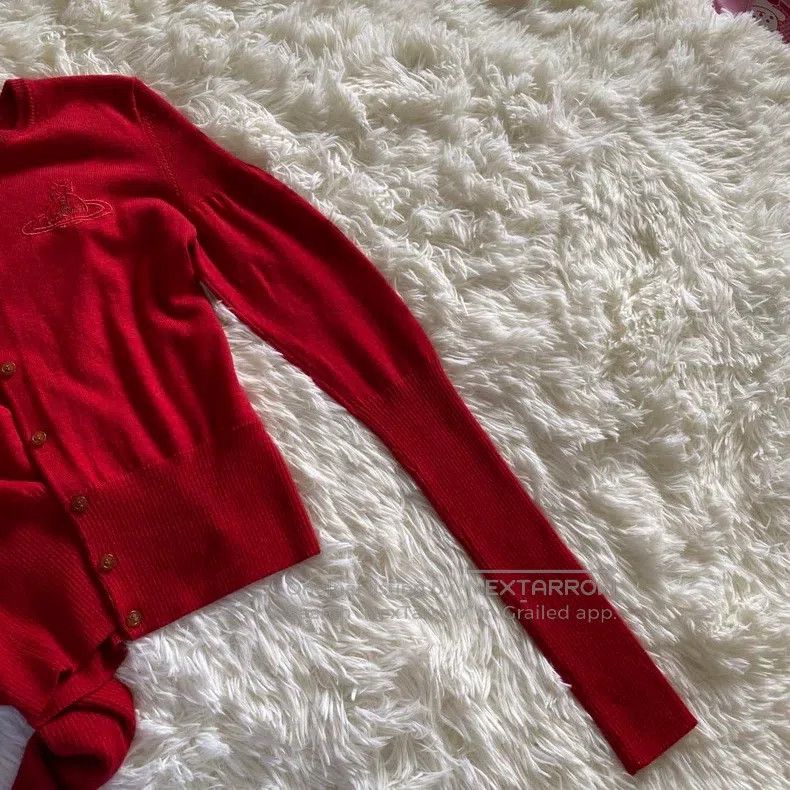 Vivienne Westwood Vivienne Westwood Red Knit Sweater Size M / US 6-8 / IT 42-44 - 4 Thumbnail
