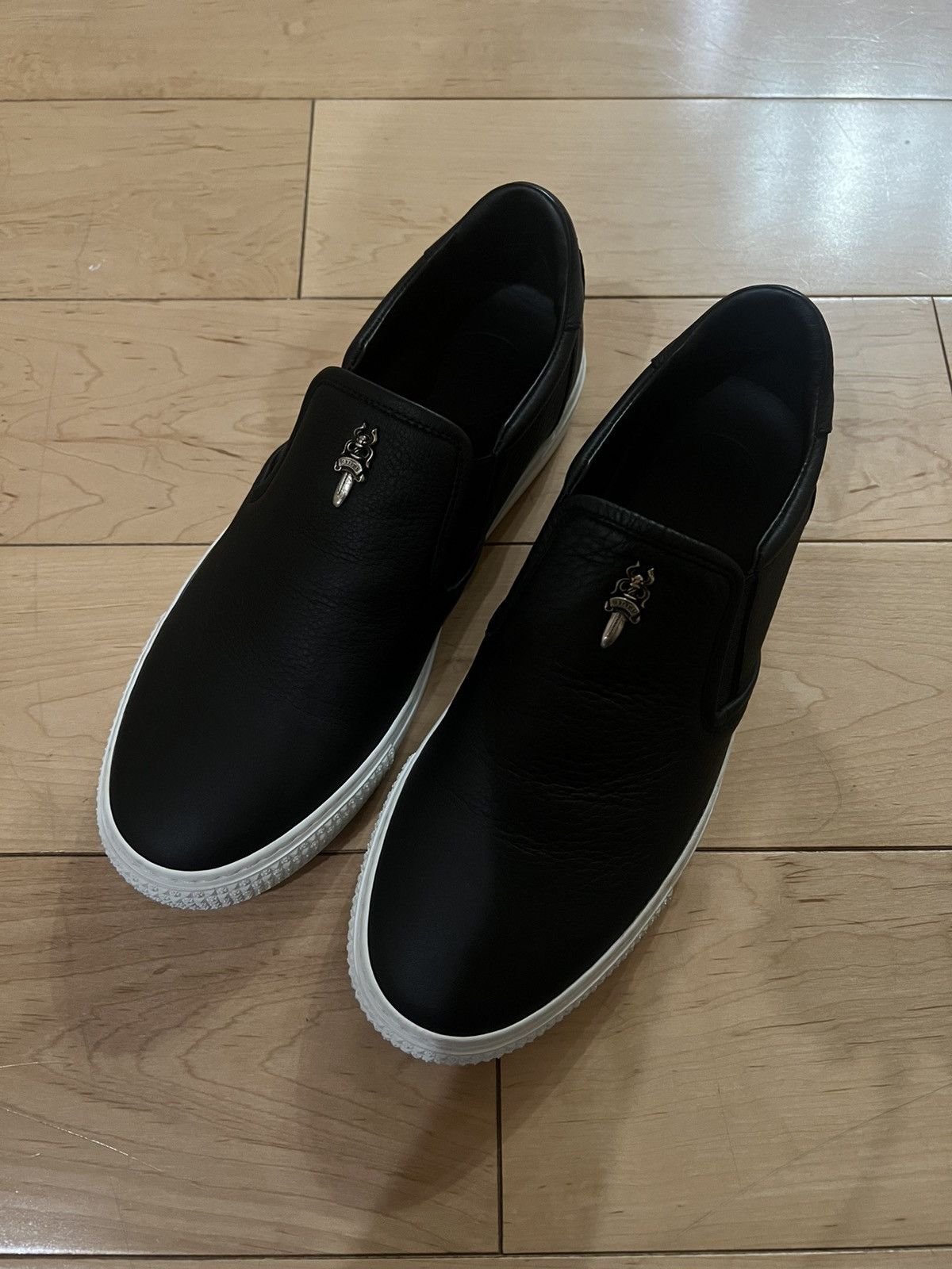 Chrome Hearts Chrome hearts dagger leather slip on shoes Size US 8 / EU 41 - 3 Thumbnail
