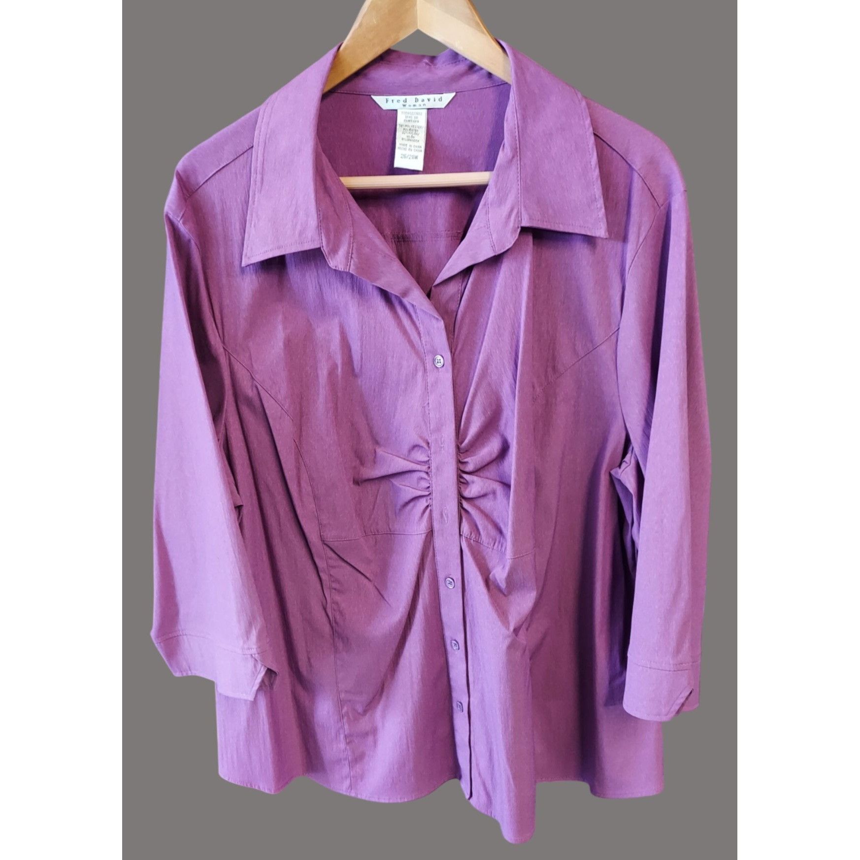 Other Womens Business Casual Plus Size 4X Bundle of 3 Blouses Q01 Size 4XL / US 24-26 - 5 Thumbnail