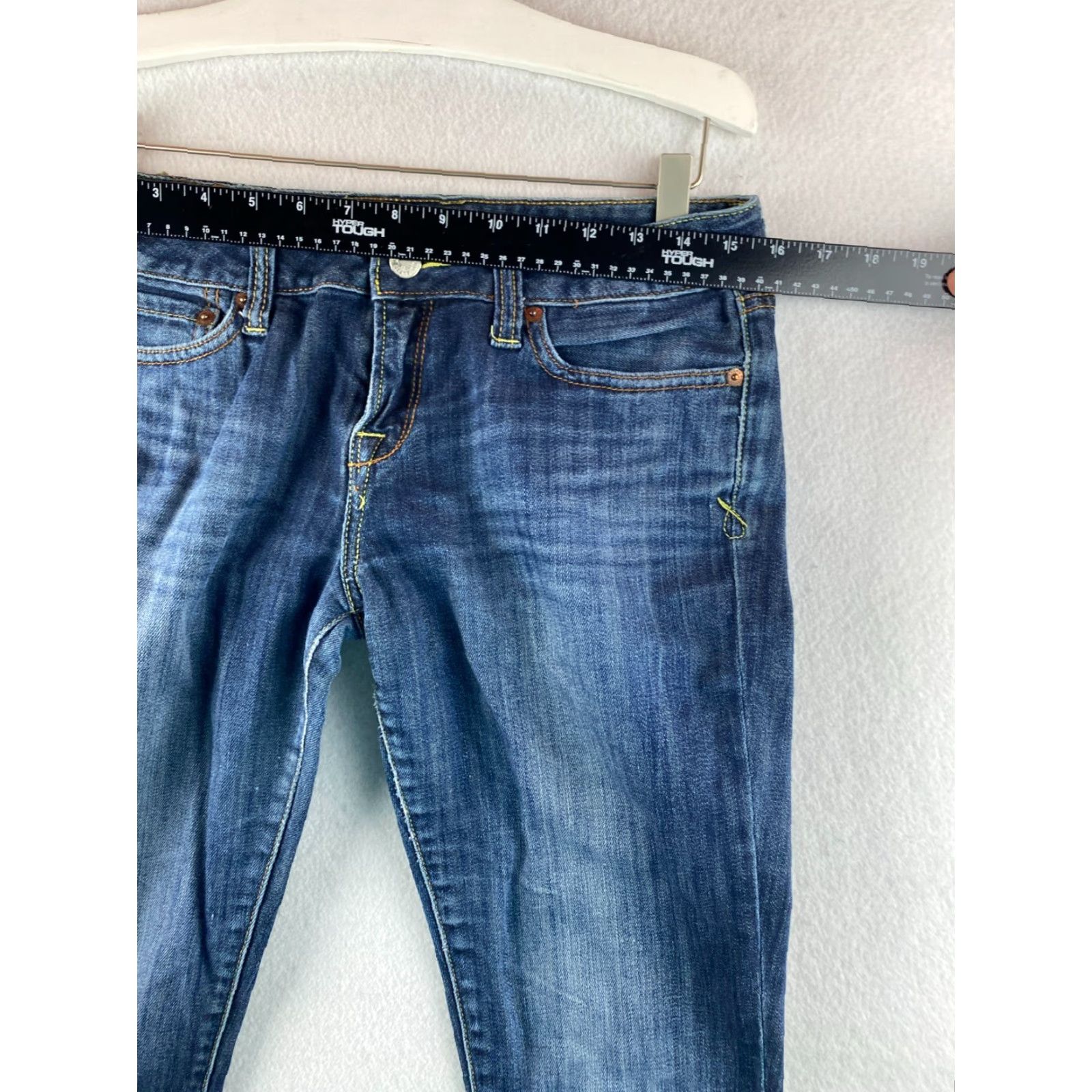 Lucky Brand Lucky Brand Jeans Womens 6 Bootcut Mid-Rise Denim Distressed Blue 31in Inseam 5-Pocket Regular Size 6 Womens Size 28" / US 6 / IT 42 - 3 Thumbnail