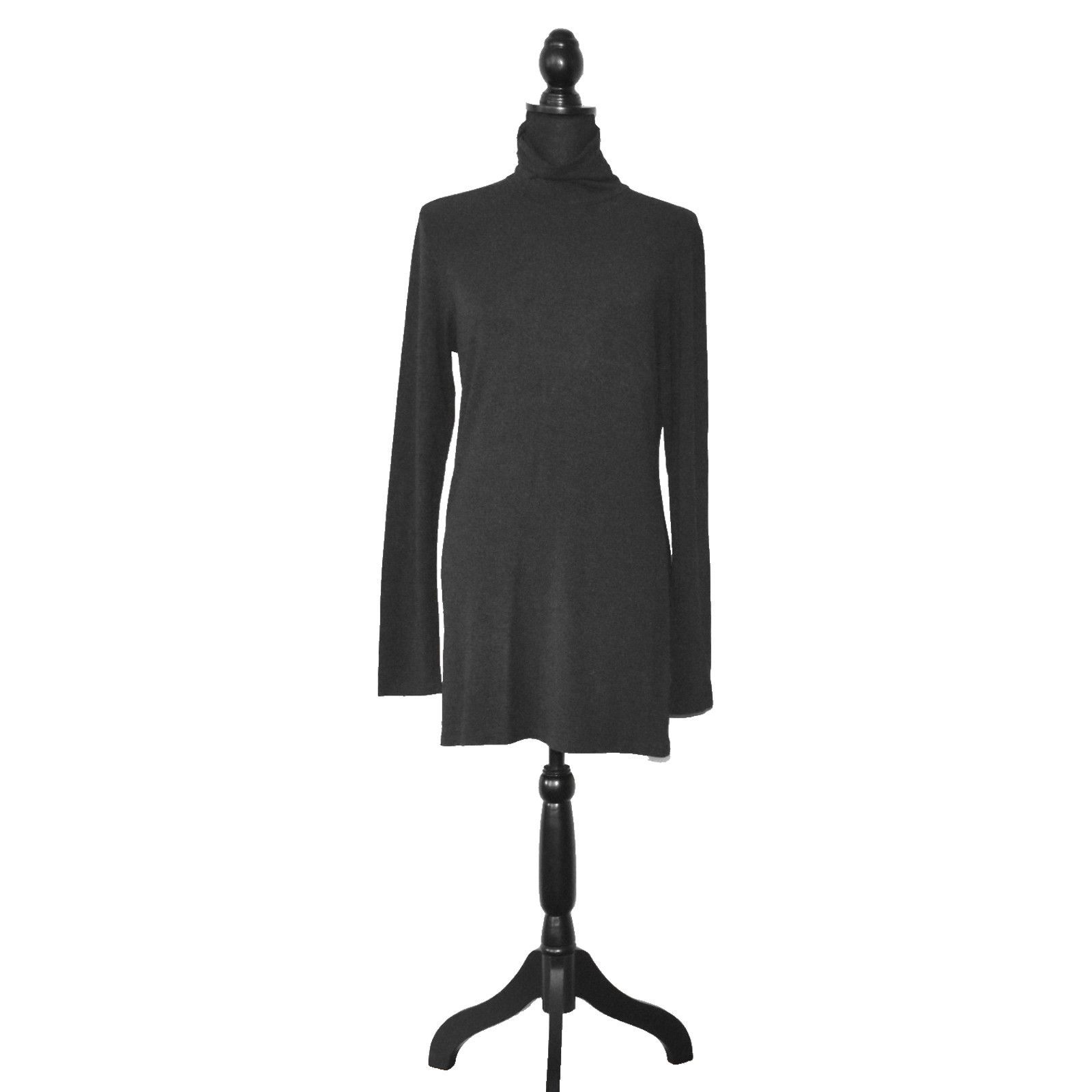 Eileen Fisher EILEEN FISHER Stretch Viscose Turtleneck Tunic Sweater Sz M Size M / US 6-8 / IT 42-44 - 1 Thumbnail