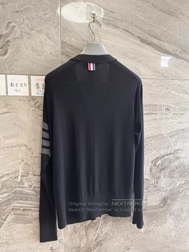 Thom Browne Thom Browne Black woolen cardigan Size US S / EU 44-46 / 1 - 3 Thumbnail