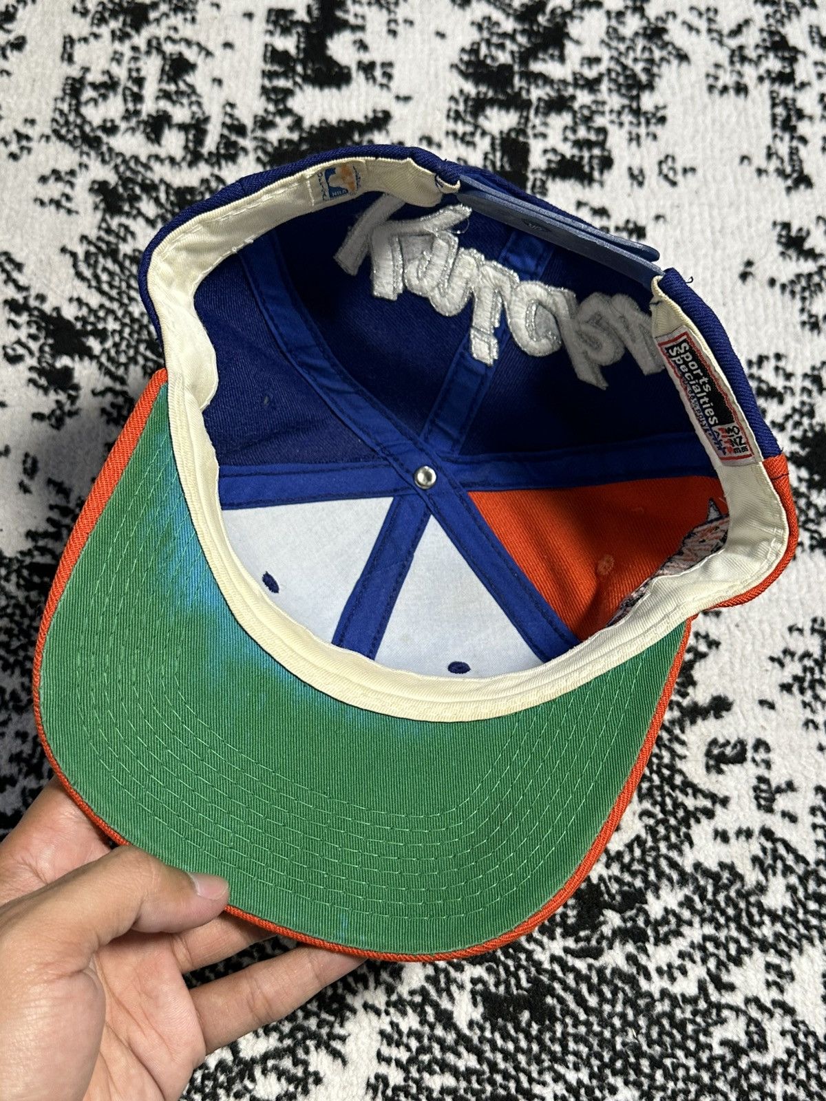 Sports Specialties Vintage 90s NBA New York Knicks Backscrip Hat Size ONE SIZE - 7 Thumbnail
