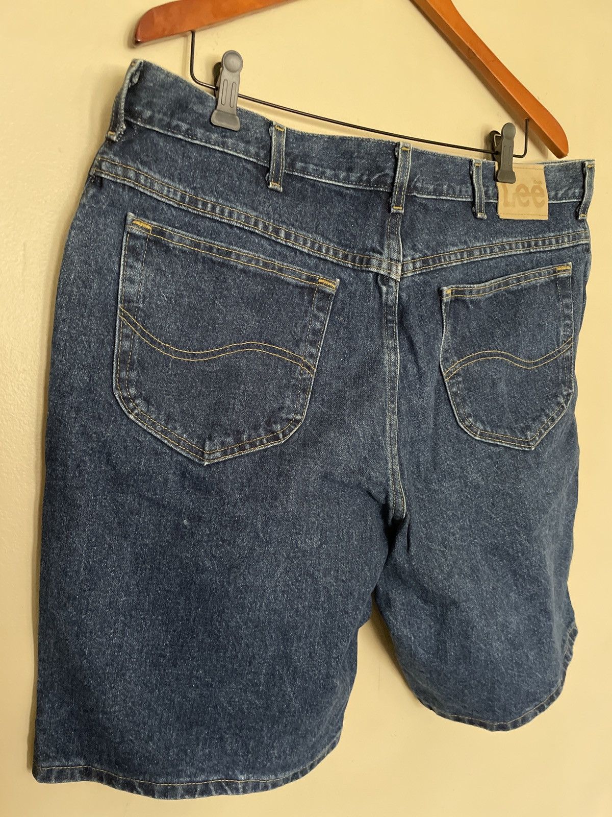 Lee × Vintage Lee BLUE Jean Shorts Jorts 40 vintage denim 100% cotton 🔥🇺🇸 Size US 40 / EU 56 - 9 Thumbnail