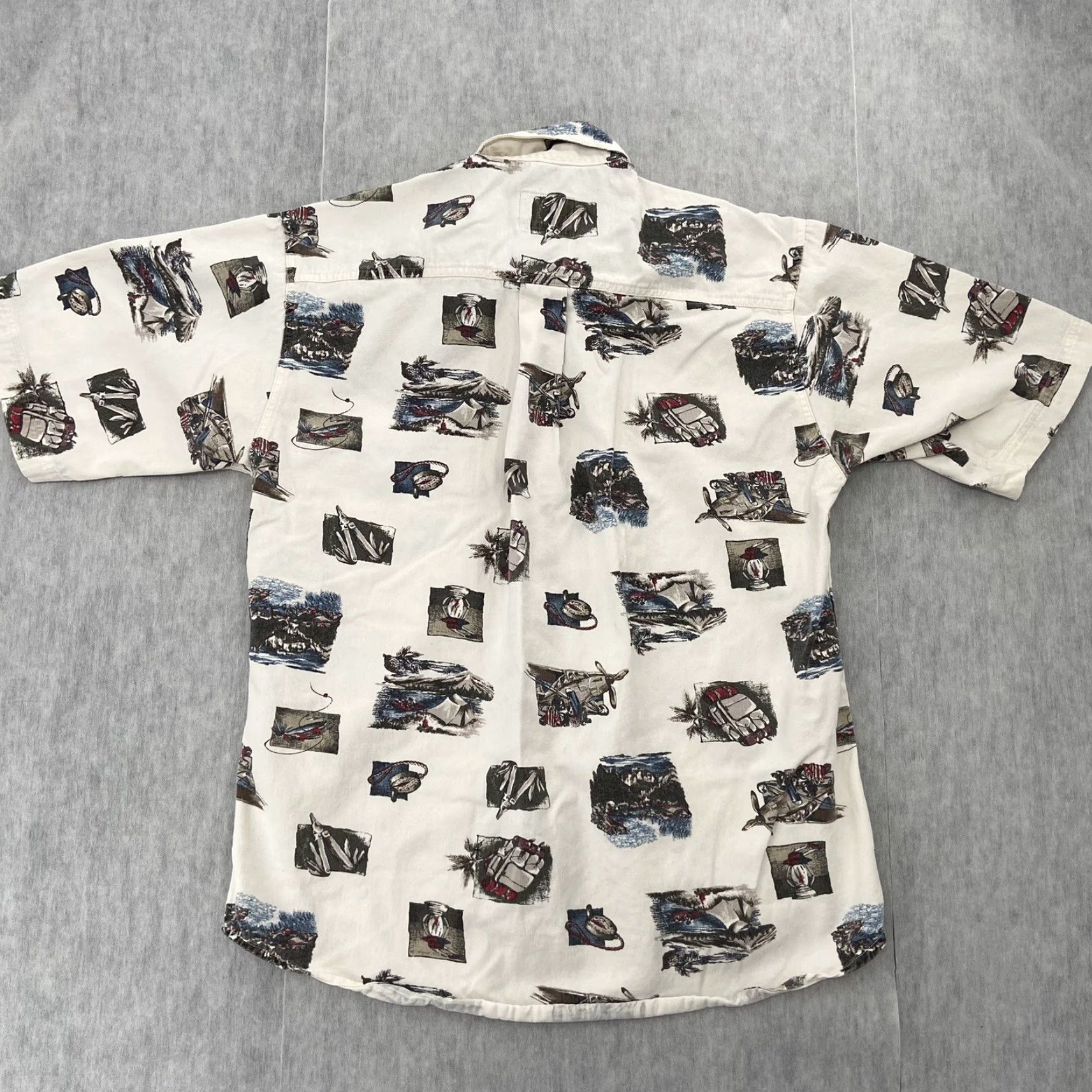 Vintage VINTAGE Woolrich Shirt Adult Medium White Button-Up Fly Fishing Camping Mens M All Seasons Pockets 90s Theme: Fish Mens Size US M / EU 48-50 / 2 - 2 Thumbnail