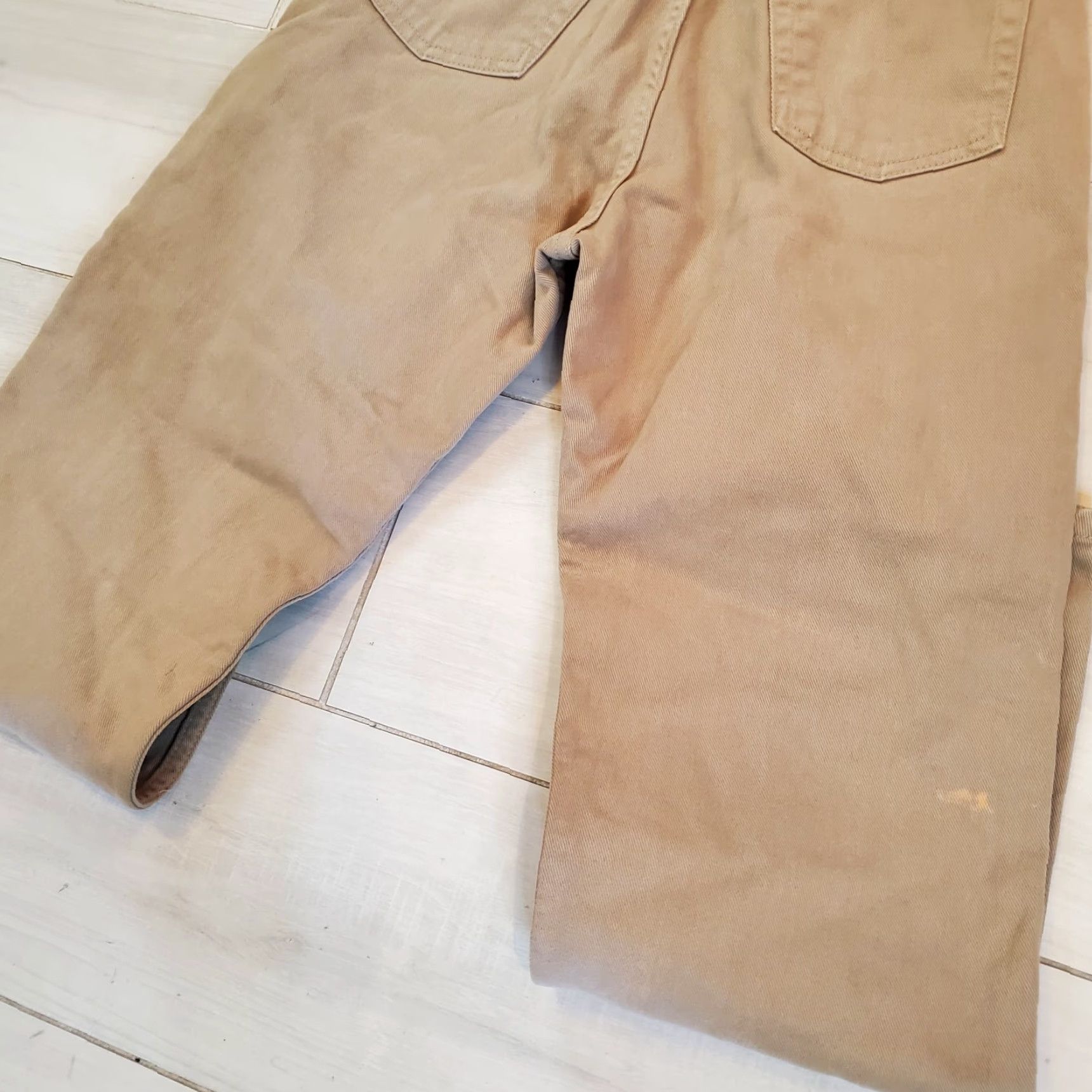 Calvin Klein VINTAGE Calvin Klein Jeans Men Denim Khakis 30x30 Regular Beige 100% Cotton Easy Fit Stained Size US 30 / EU 46 - 2 Thumbnail