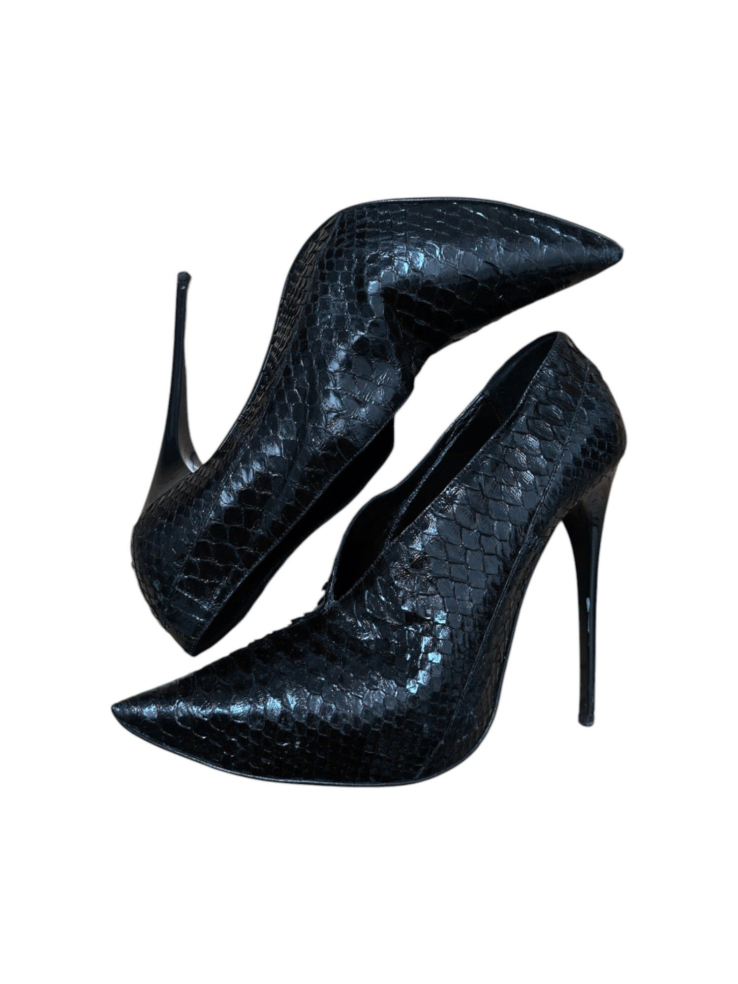 Burberry Prorsum S/S 2011 Leather Python Heels Size US 7 / IT 37 - 2 Thumbnail