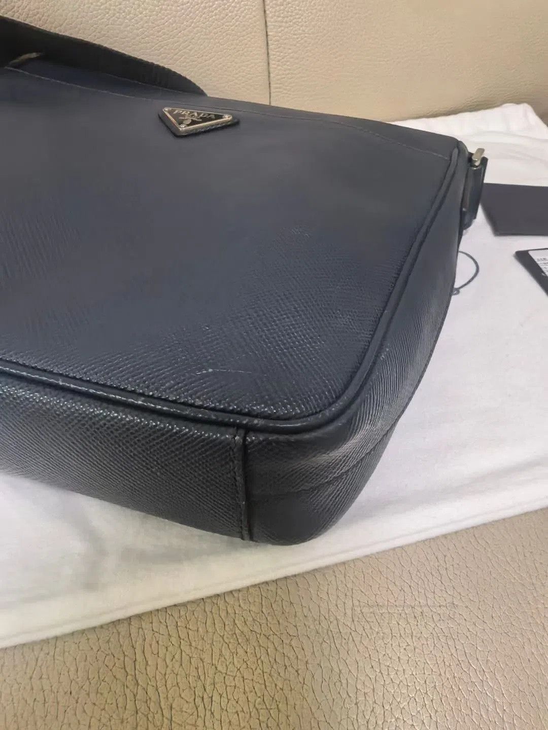 Prada Prada Men's Navy Crossbody Bag. Size ONE SIZE - 7 Thumbnail
