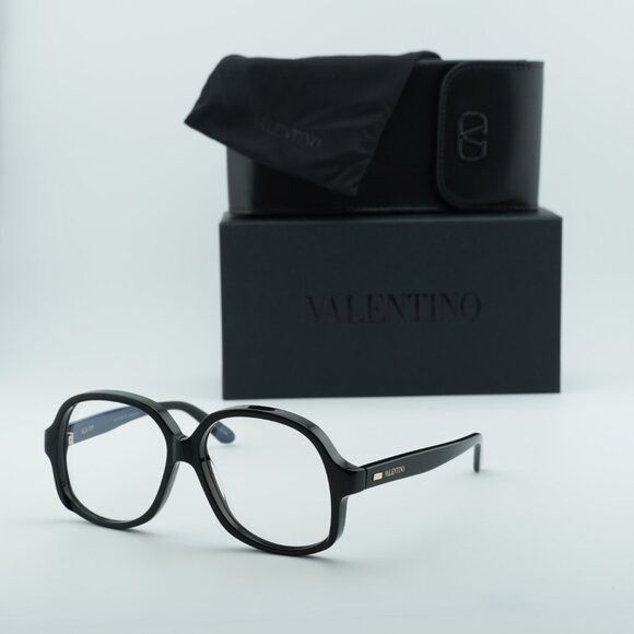 Valentino Valentino VLX-177 177A Eyeglasses Black/Gold 59mm Square Size ONE SIZE - 10 Thumbnail