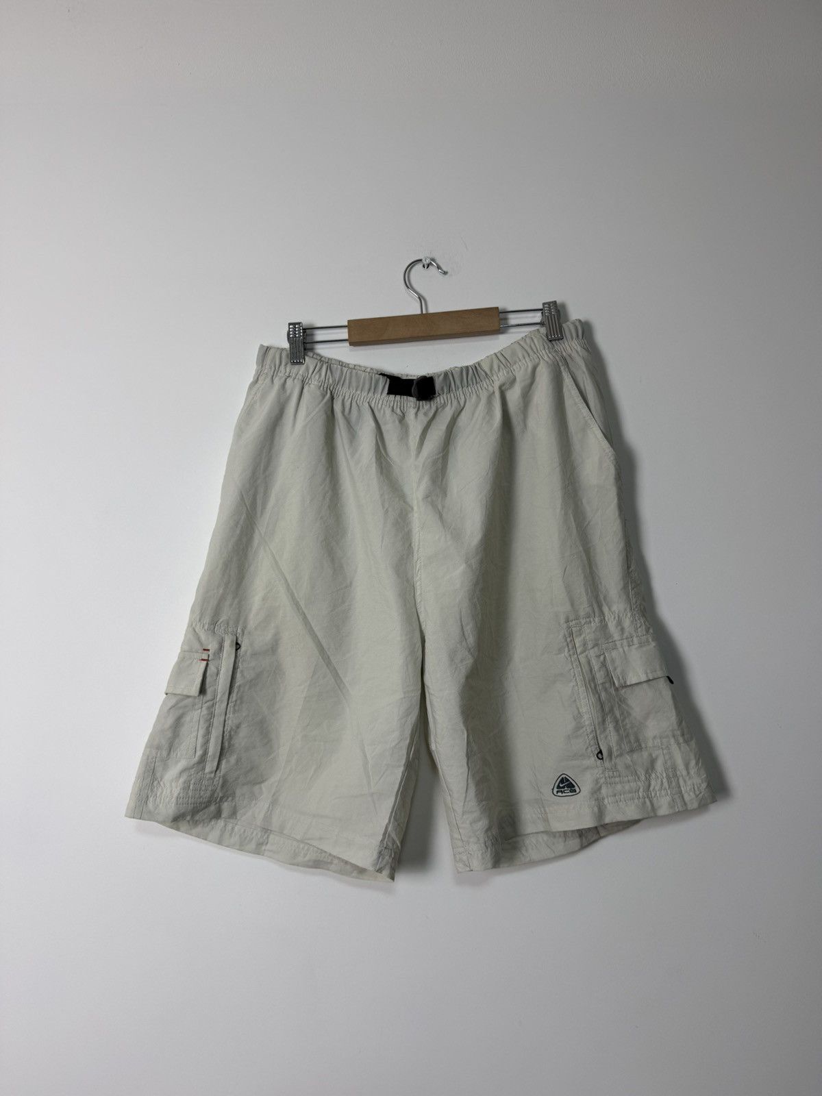 Nike Nike ACG Cargo white shorts with belt Gorpcore Outdoor style Size US 34 / EU 50 - 4 Thumbnail