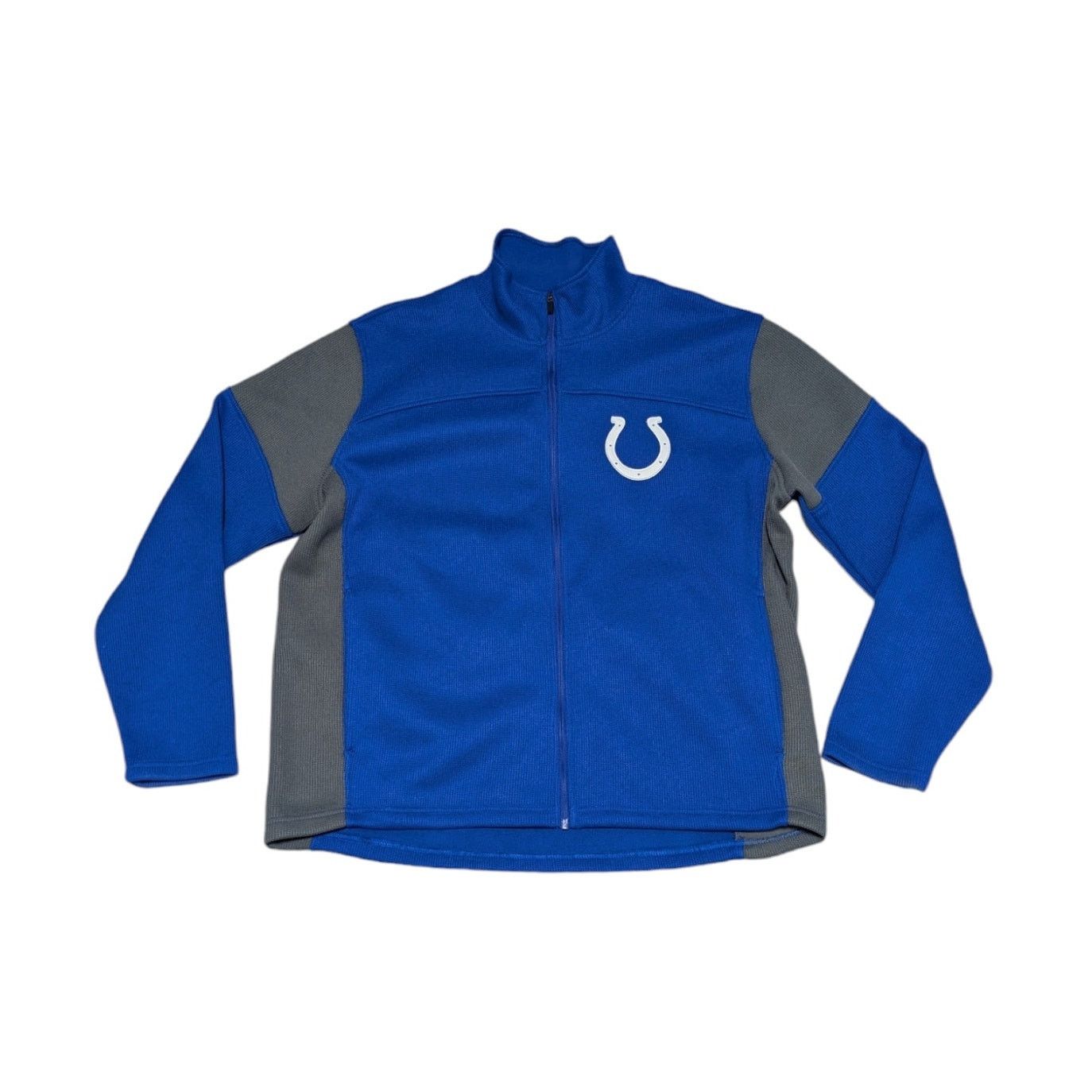 NFL NFL Indianapolis Colts Full Zip Jacket Mens XXL Knit Royal Size US XXL / EU 58 / 5 - 1 Thumbnail