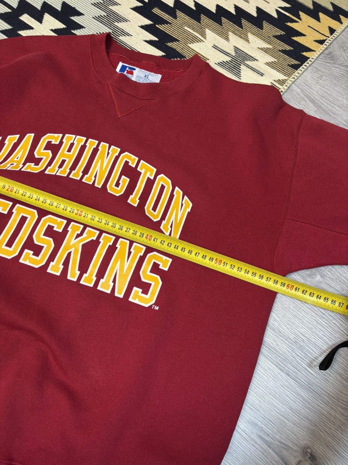 Russell Athletic Washington Redskins Vintage Crewneck Sweater Size US XL / EU 56 / 4 - 9 Thumbnail