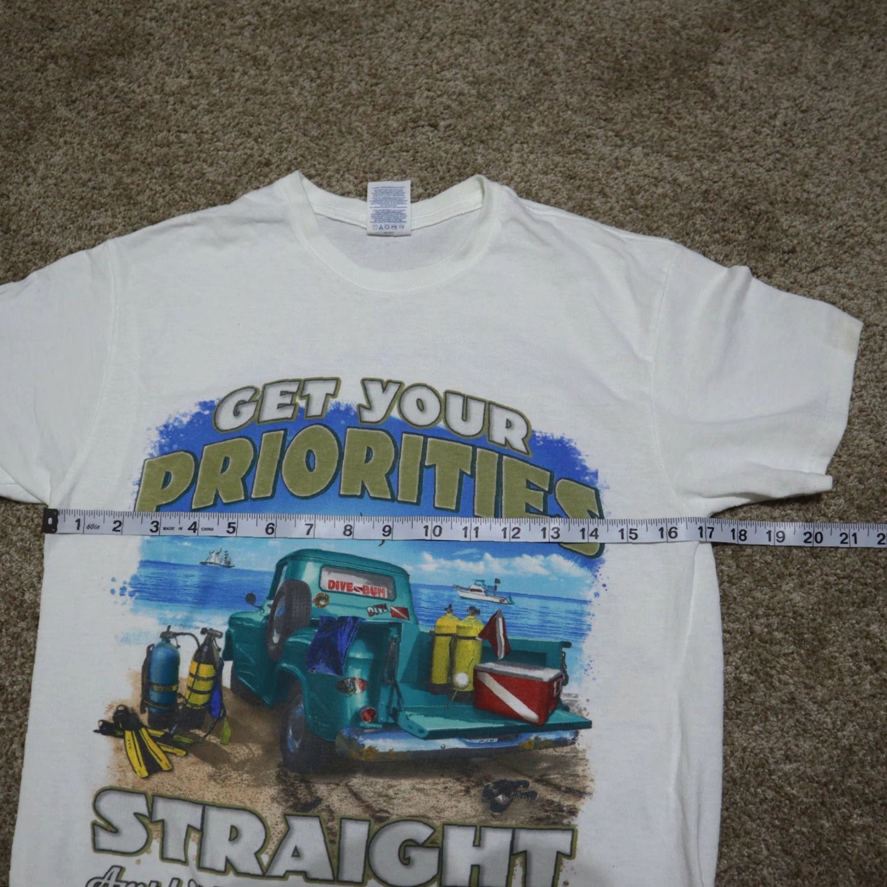 Fruit Of The Loom VINTAGE Fruit of the Loom Shirt Men's Small S Black Double-Sided Diving Graphic, 90s Style Size US S / EU 44-46 / 1 - 3 Thumbnail
