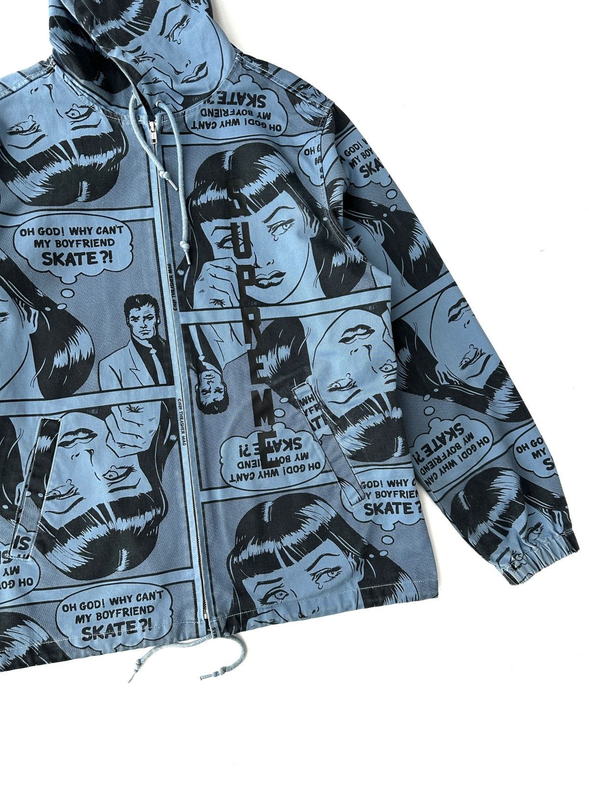 Supreme Supreme x Thrasher Boyfriend Hooded Jacket Blue Size US M / EU 48-50 / 2 - 3 Thumbnail