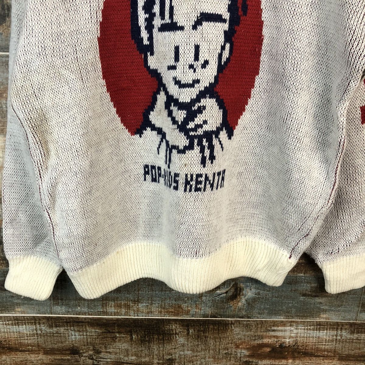 Vintage DLL City Guy Club cartoon japan vintage Grey Knitwear #C167 Size US M / EU 48-50 / 2 - 6 Thumbnail