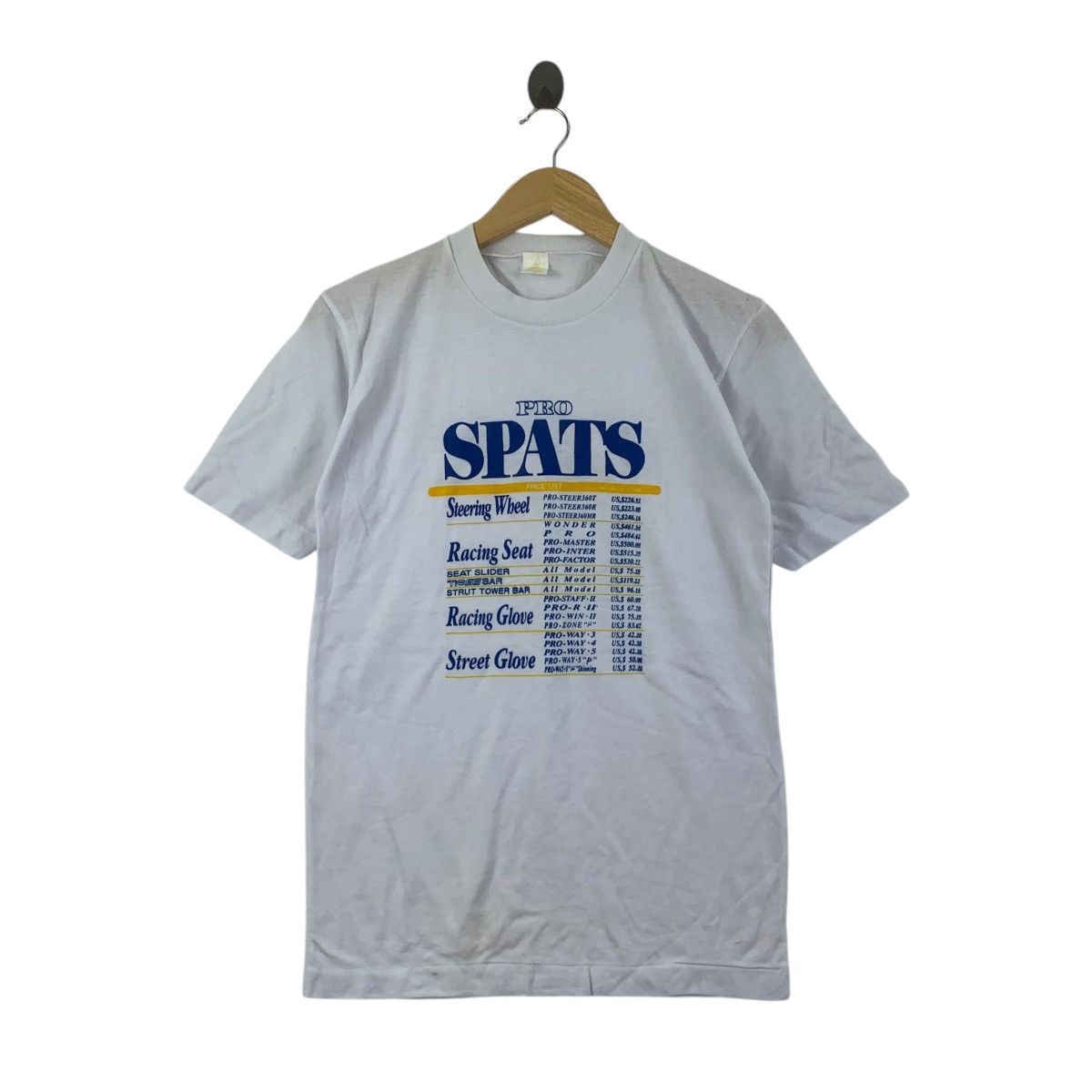 Vintage Vintage PRO SPATS RACING Equipment Wheel Glove Tee Shirt Size US S / EU 44-46 / 1 - 1 Thumbnail
