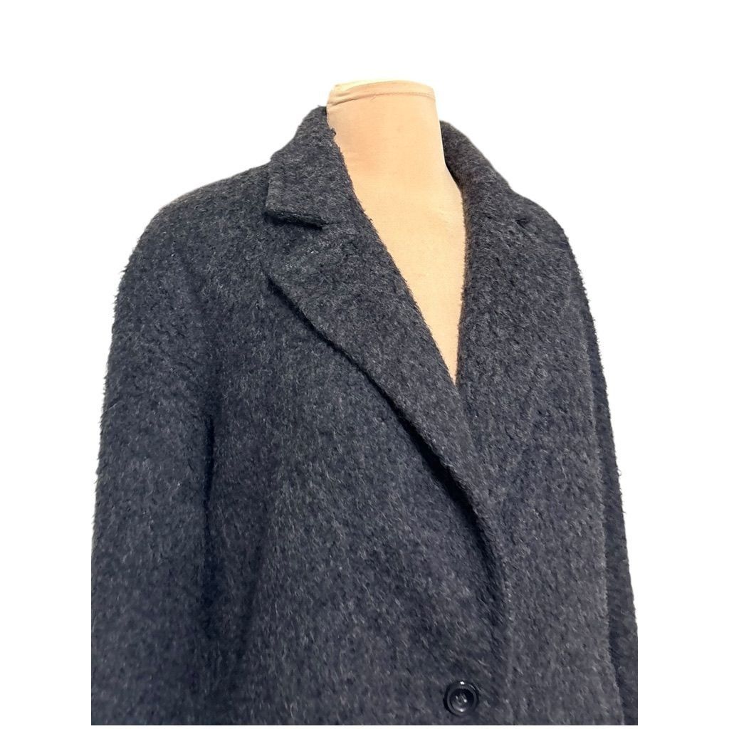 Madewell Madewell Wool Blend Coat Midi 4 Gray Preppy EUC Classic Fuzz Size S / US 4 / IT 40 - 2 Thumbnail
