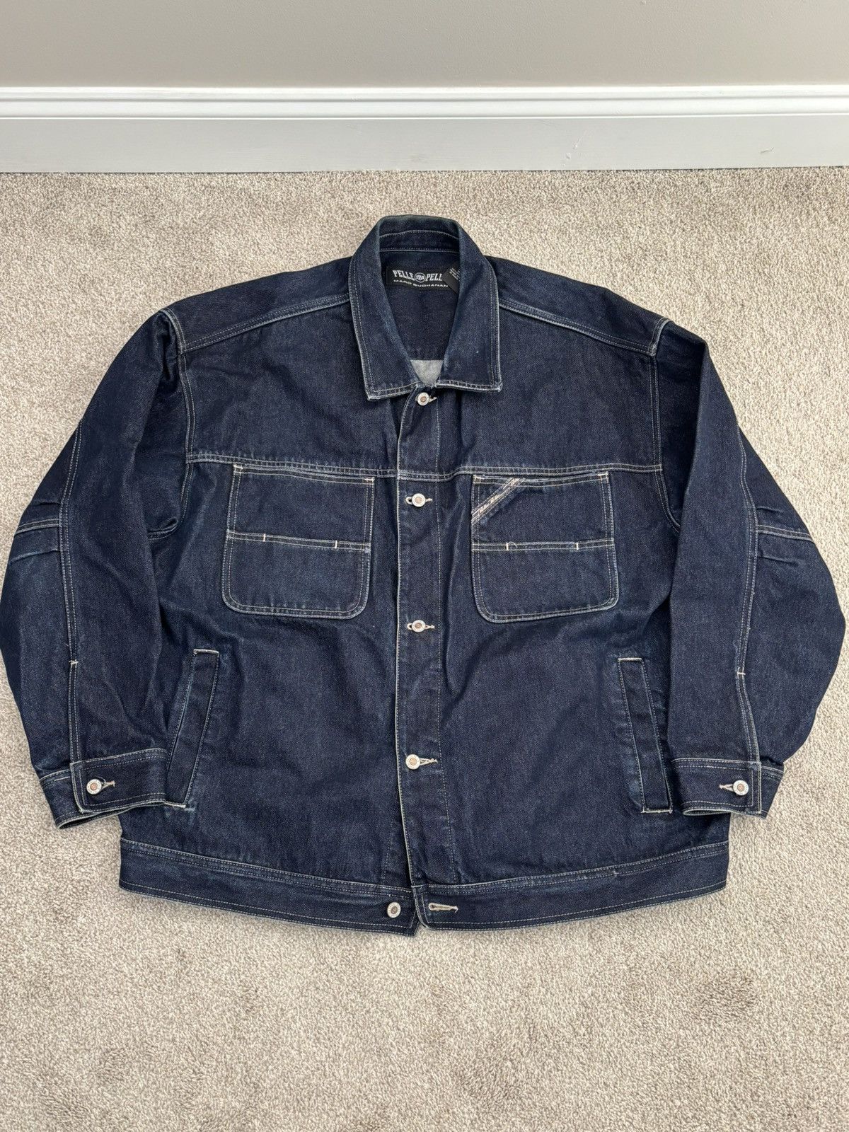 Pelle Pelle Vintage Pelle Pelle Denim Jacket Size US XXL / EU 58 / 5 - 1 Thumbnail