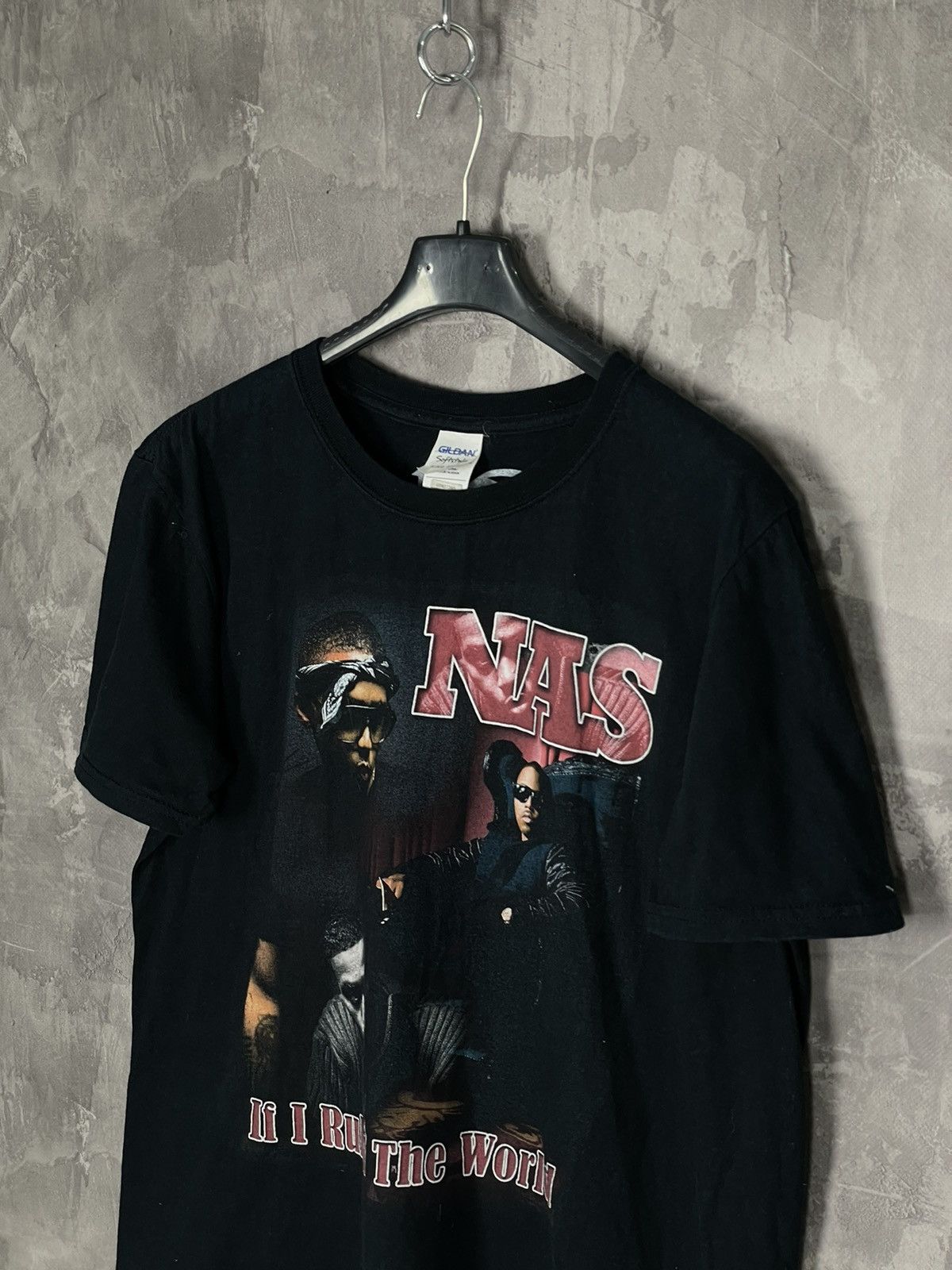 Band Tees × Rap Tees × Vintage Vintage NAS Nas If I ruled the world Rap Crazy Print T shirt Size US M / EU 48-50 / 2 - 7 Thumbnail