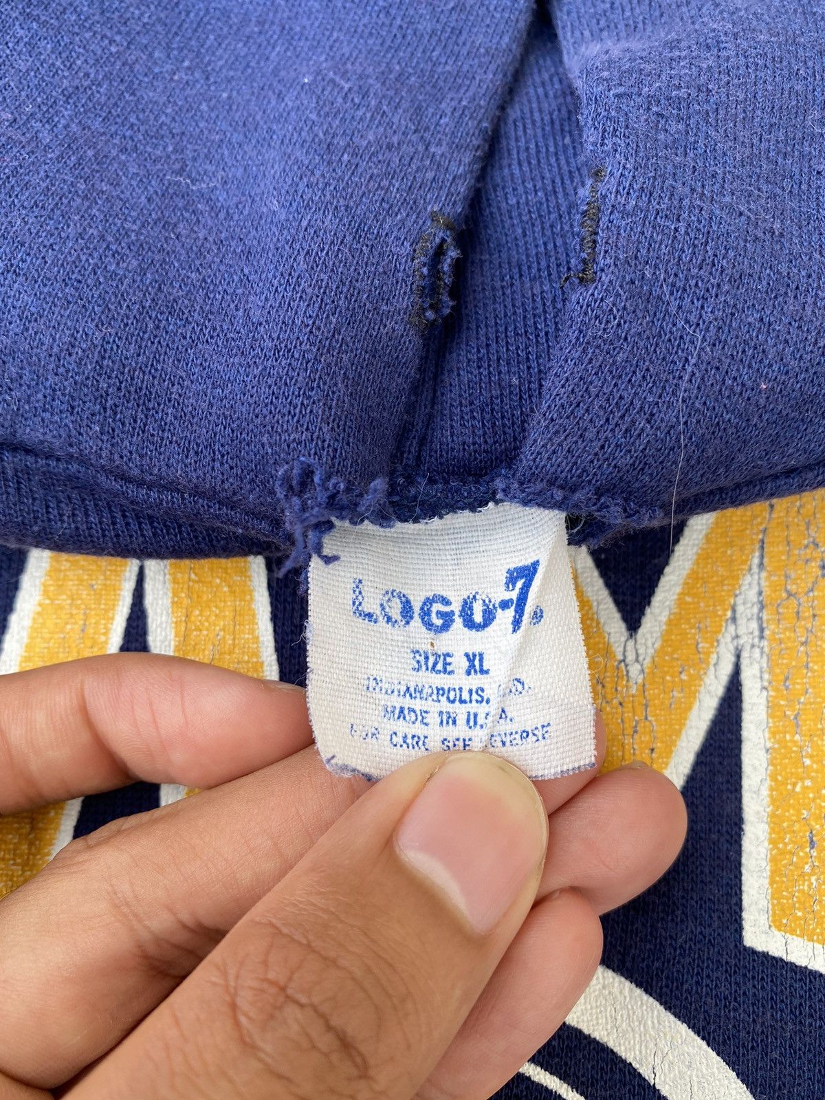 Logo 7 Vintage 80s Logo 7 Los Angeles Rams NFL Sweatshirt Size US L / EU 52-54 / 3 - 5 Thumbnail